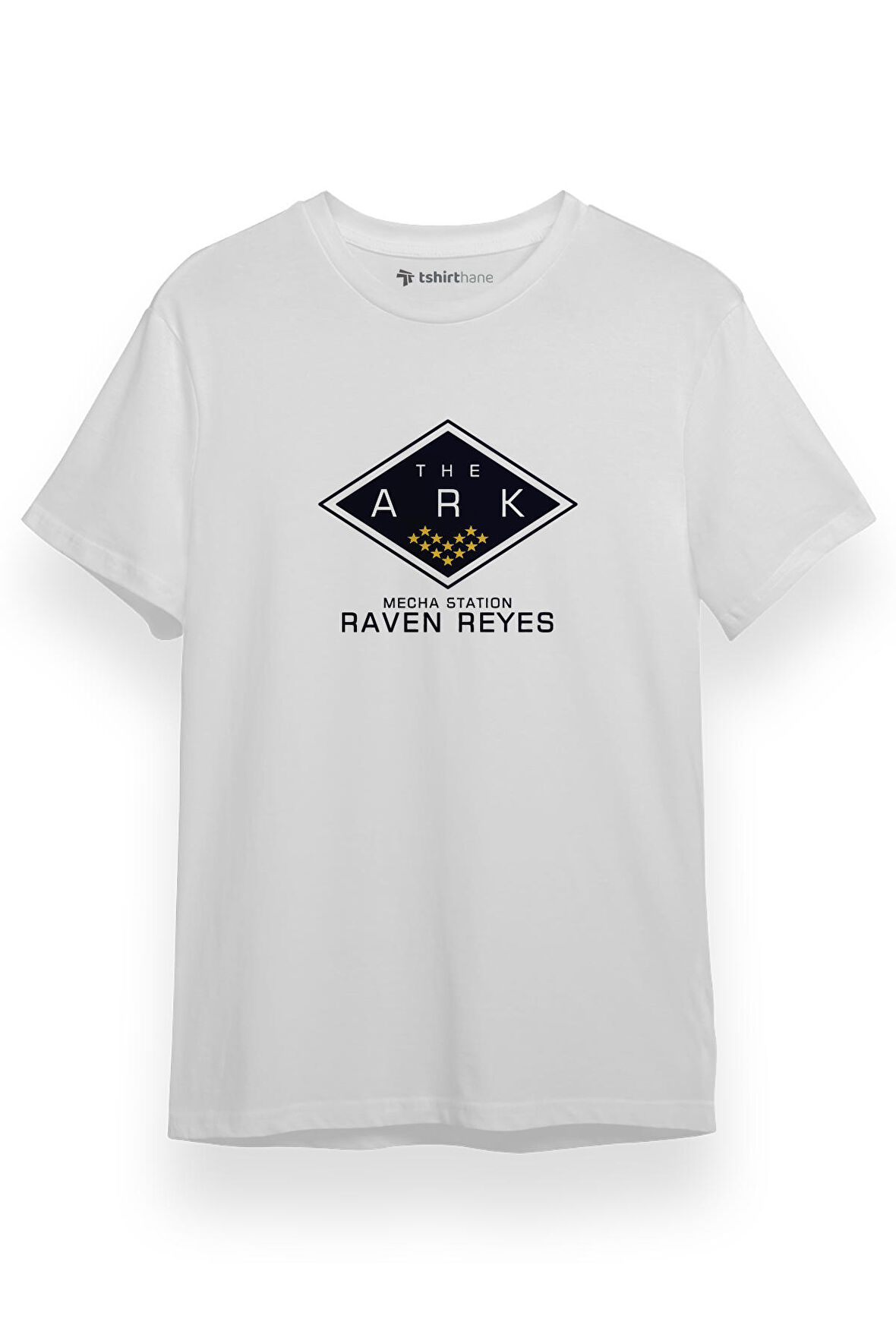 The 100 Raven Reyes Beyaz Kısa kol Erkek Tshirt