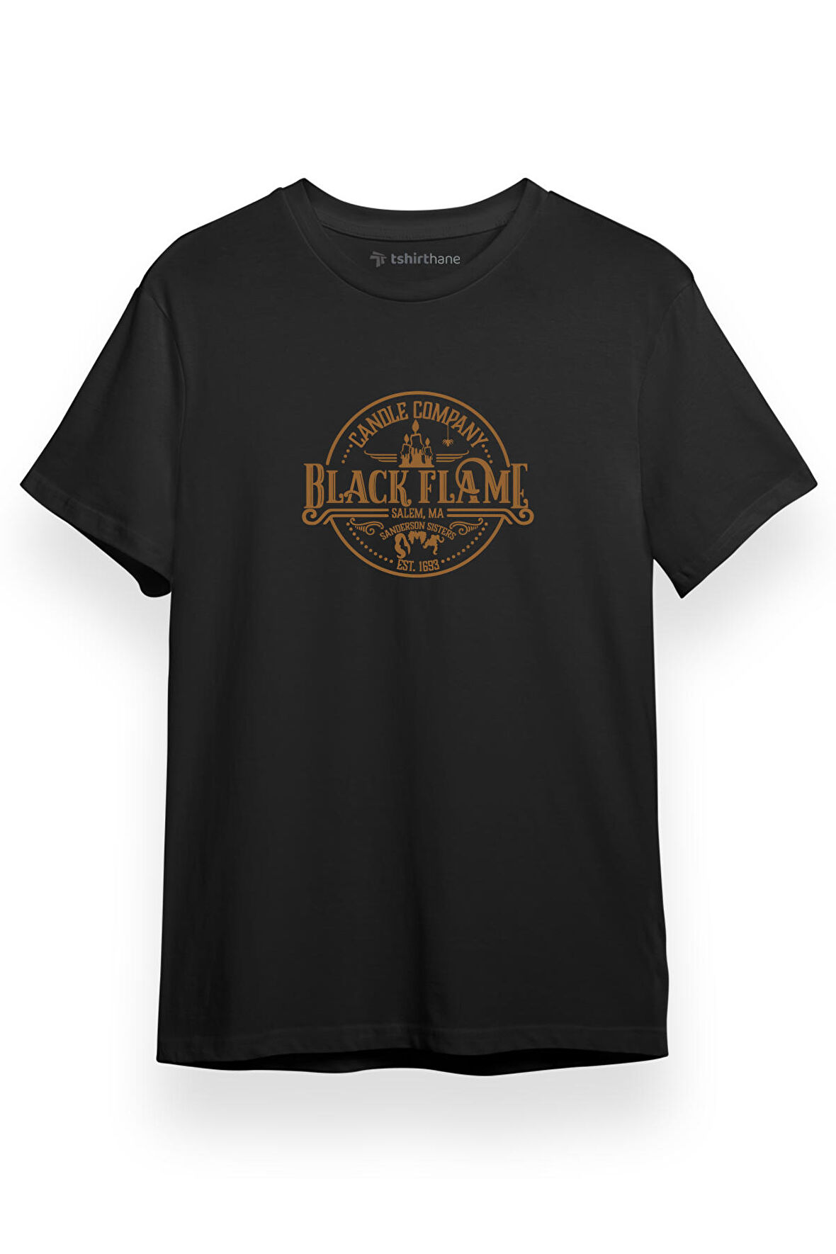 Candle Company Black Flame Siyah Kısa kol Erkek Tshirt