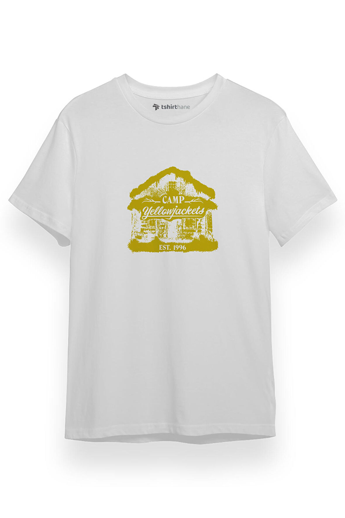 Yellowjackets Camp House Beyaz Kısa kol Erkek Tshirt
