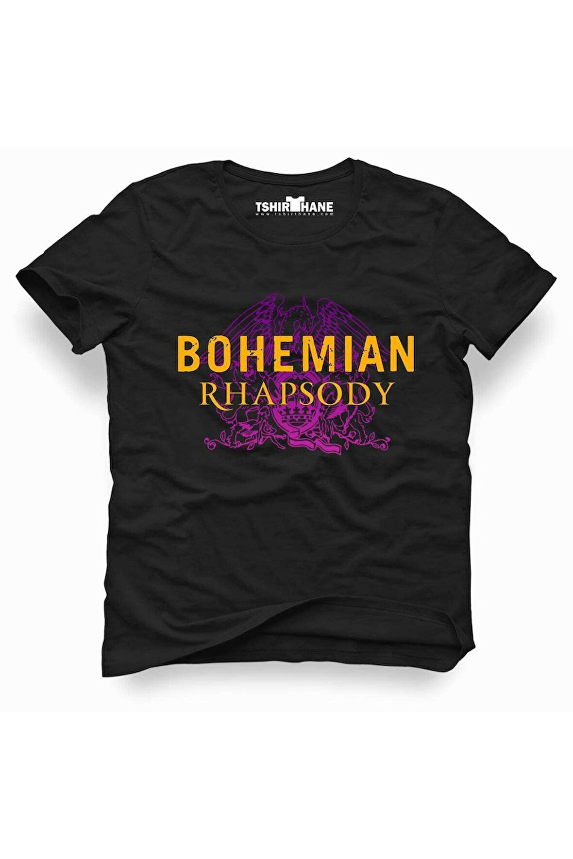 Tshirthane QUEEN BOHEMIAN RHAPSODY logo Tişört Erkek Tshirt