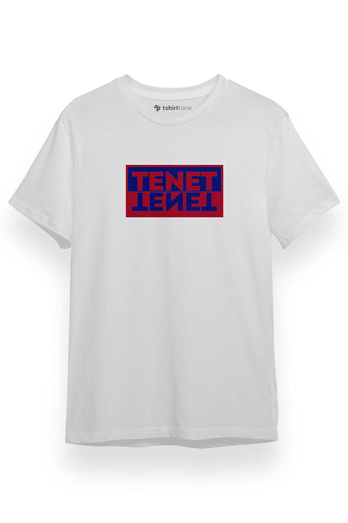 Tenet Double Color Logo Beyaz Kısa kol Erkek Tshirt