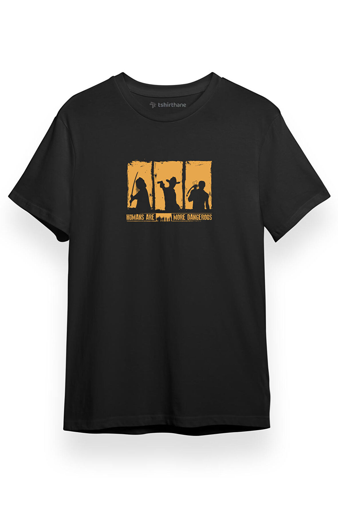 The Walking Dead Make A Living Siyah Kısa kol Erkek Tshirt