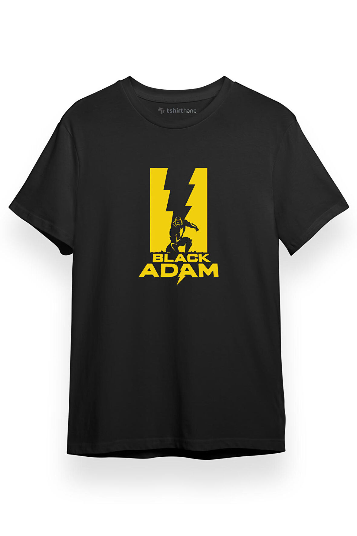Black Adam Protect Siyah Kısa kol Erkek Tshirt