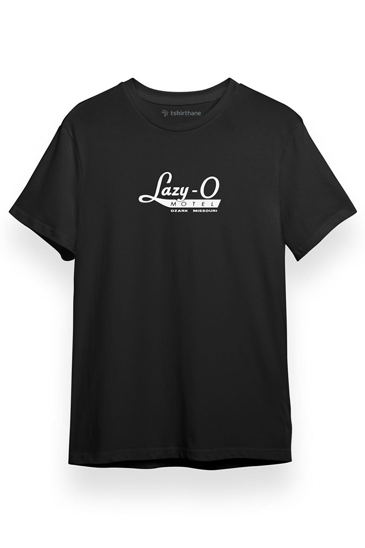 Ozark Lazy-O Motel Siyah Kısa kol Erkek Tshirt