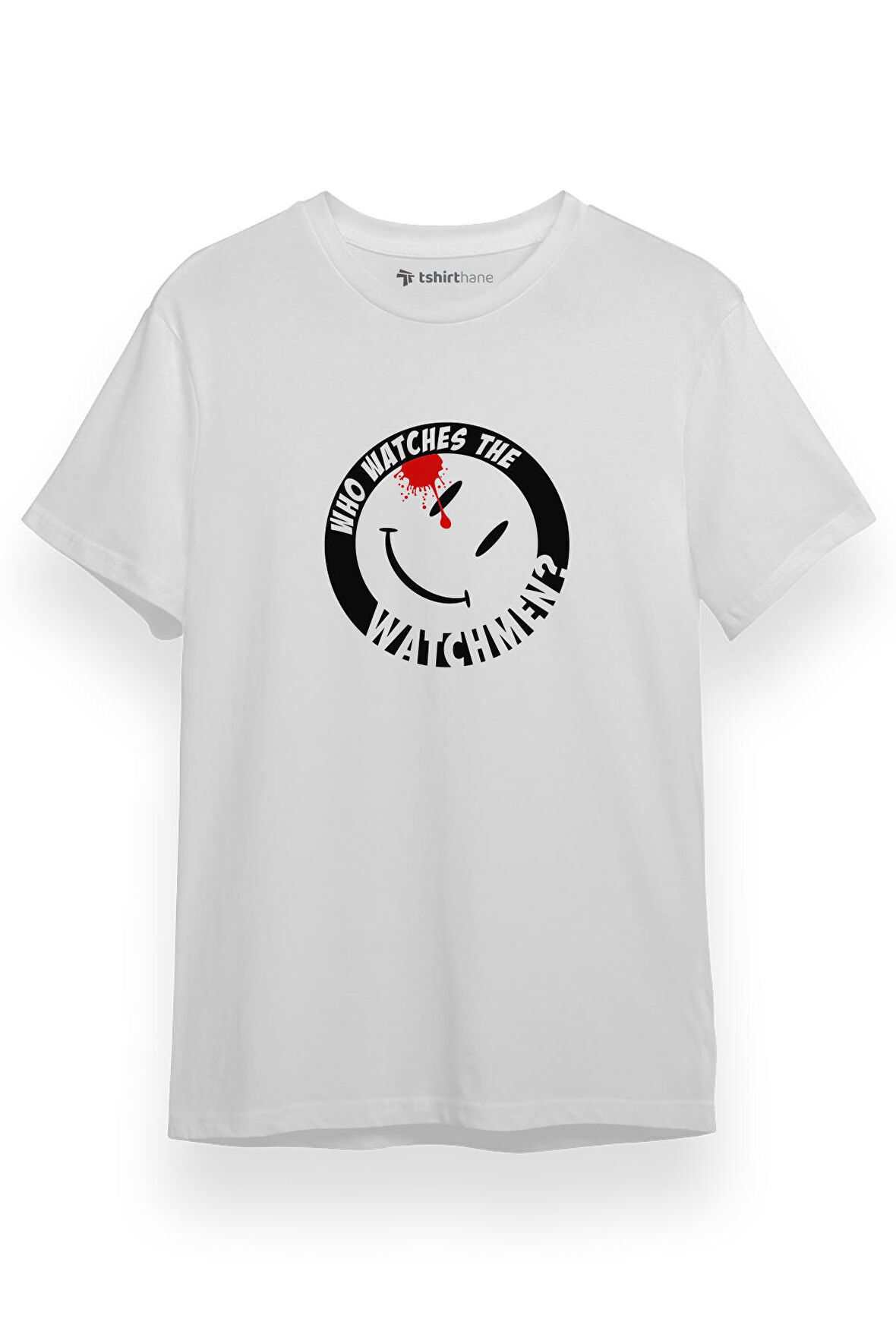 Watchmen Who Watches The Watchmen Beyaz Kısa kol Erkek Tshirt
