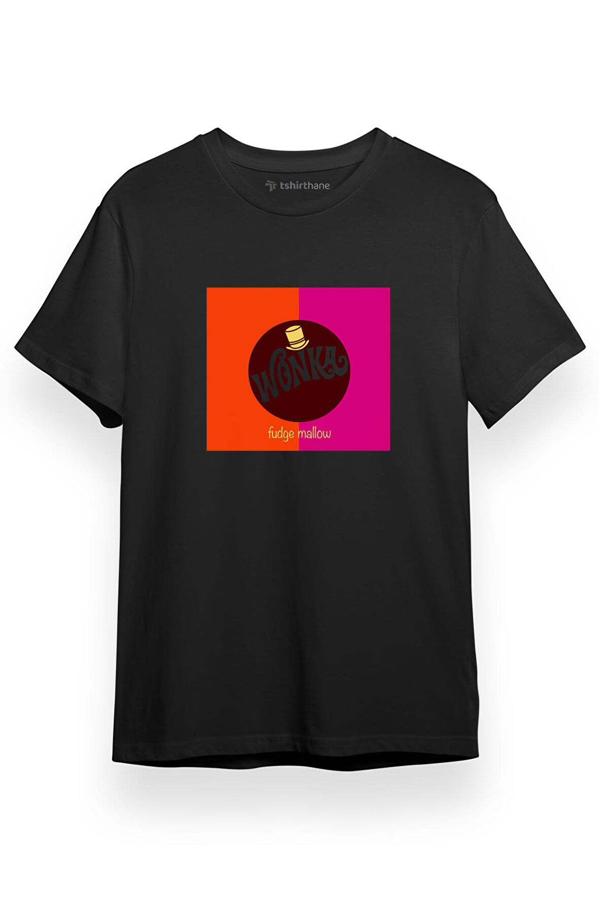 Willy Wonka Fudge Mallow Siyah Kısa kol Erkek Tshirt