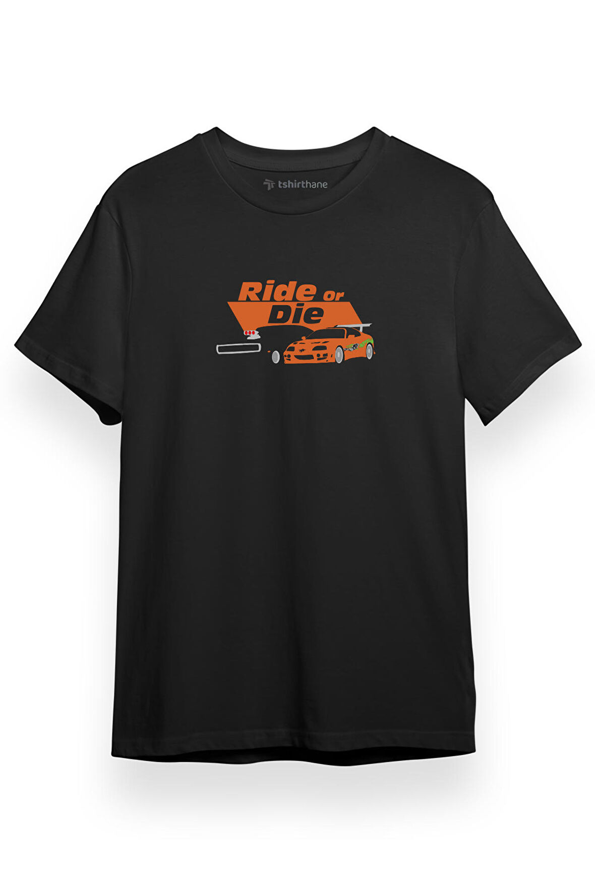Fast And The Furious Ride Or Die Siyah Kısa kol Erkek Tshirt