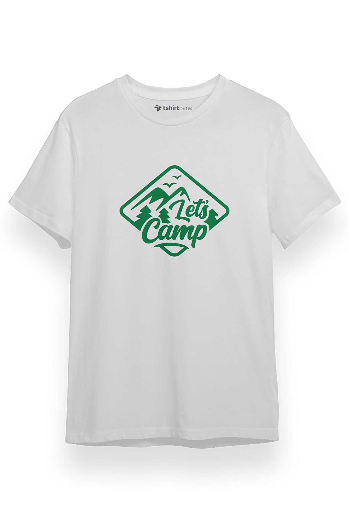Lets Camp Beyaz Kısa kol Erkek Tshirt
