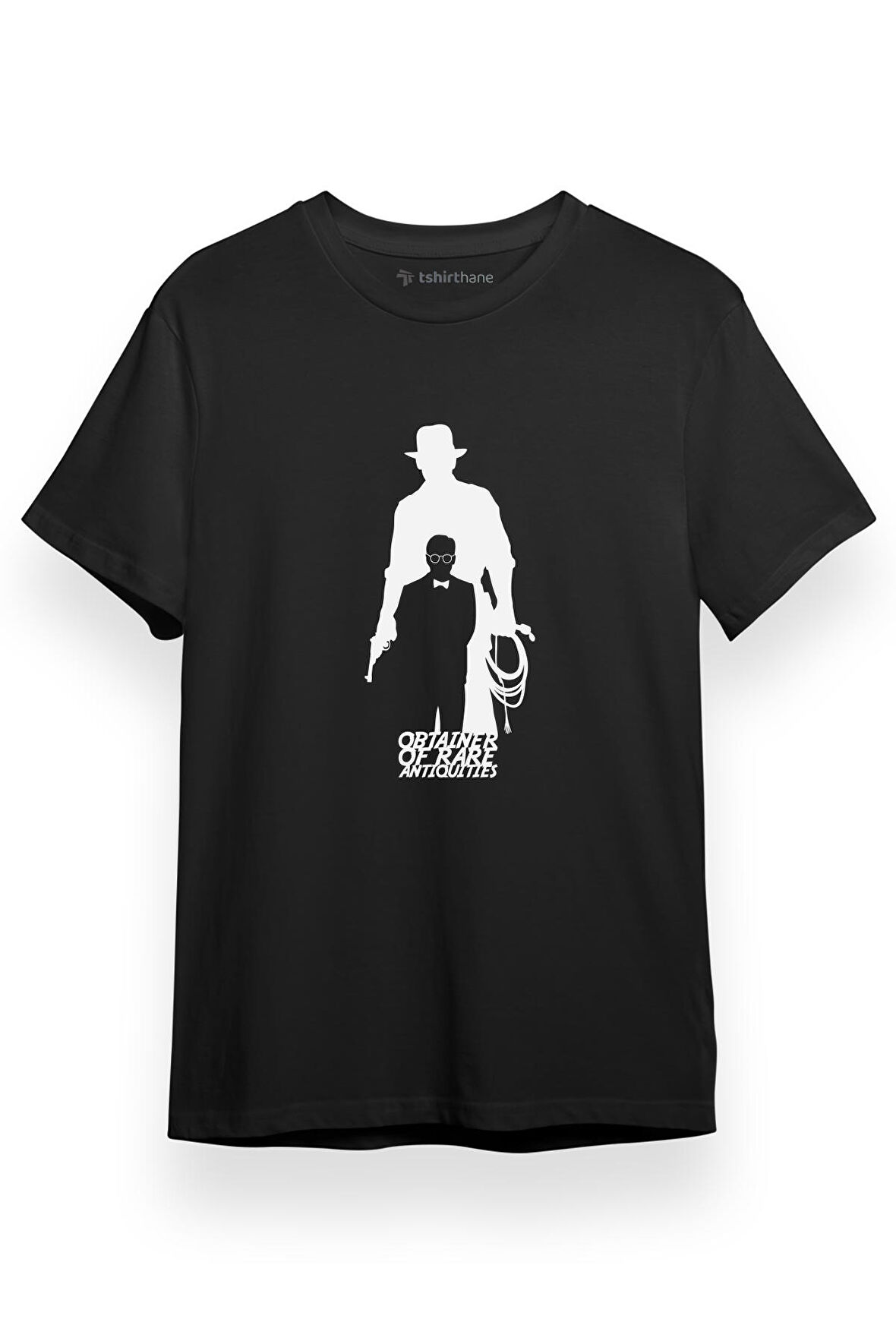 Indiana Jones Obtainer Of Rare Antiquities Siyah Kısa kol Erkek Tshirt