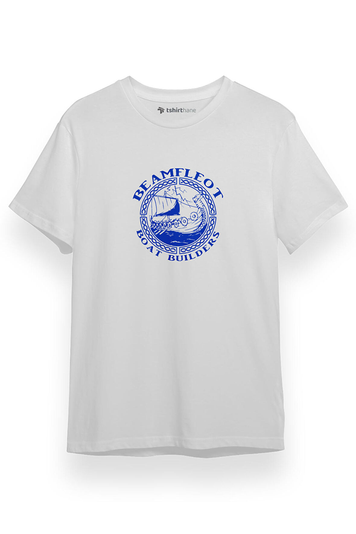 The Last Kingdom Beamfleot Boat Builders Beyaz Kısa kol Erkek Tshirt