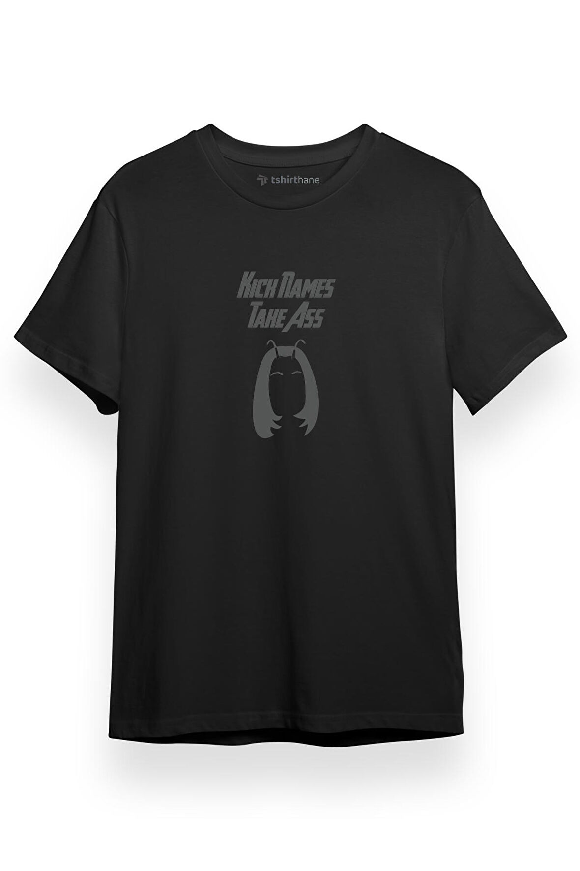 Guardians of the Galaxy Kick Names Take Ass Siyah Kısa kol Erkek Tshirt