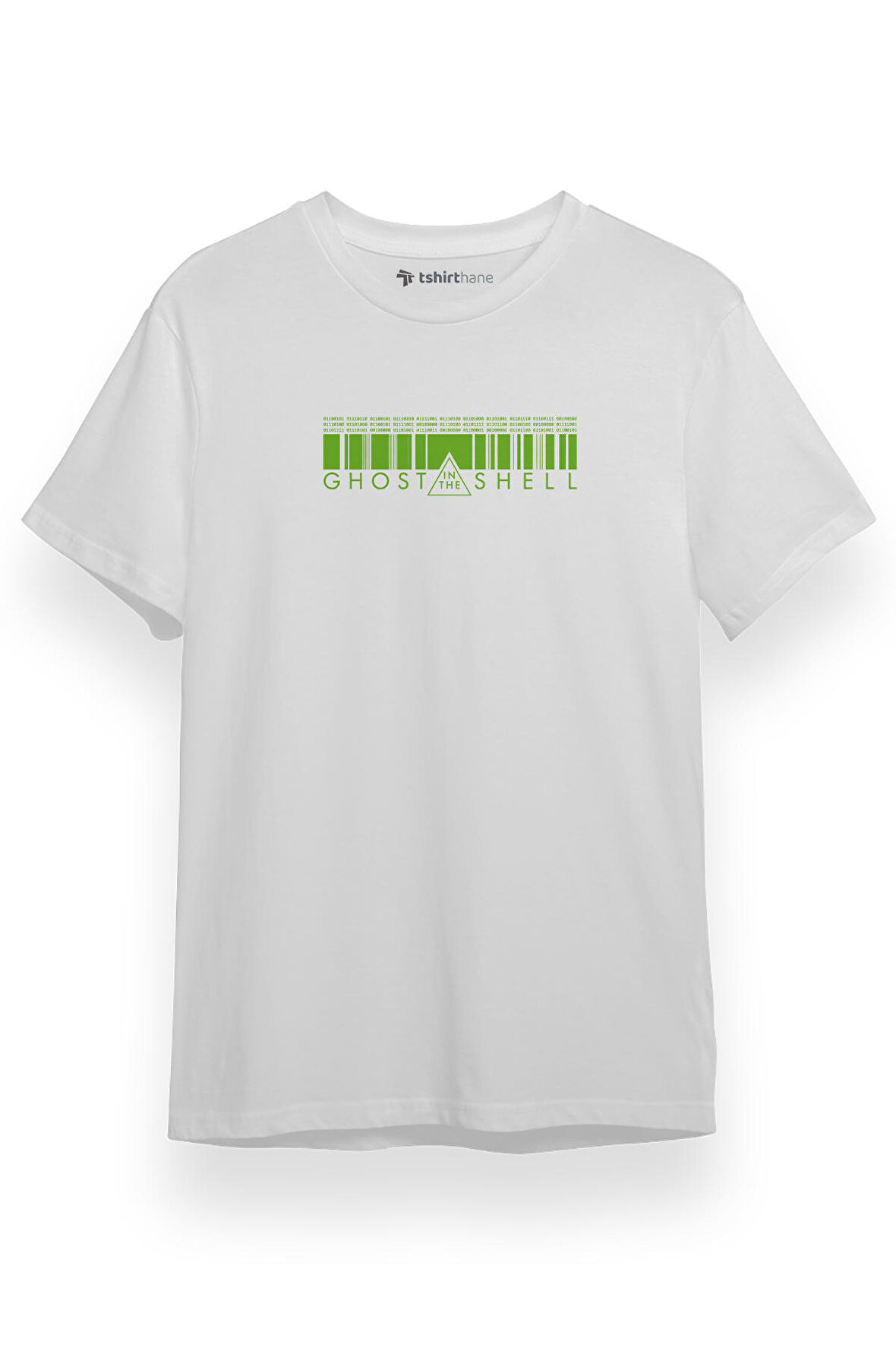 Ghost in the Shell Anime Matrix Style Beyaz Kısa kol Erkek Tshirt