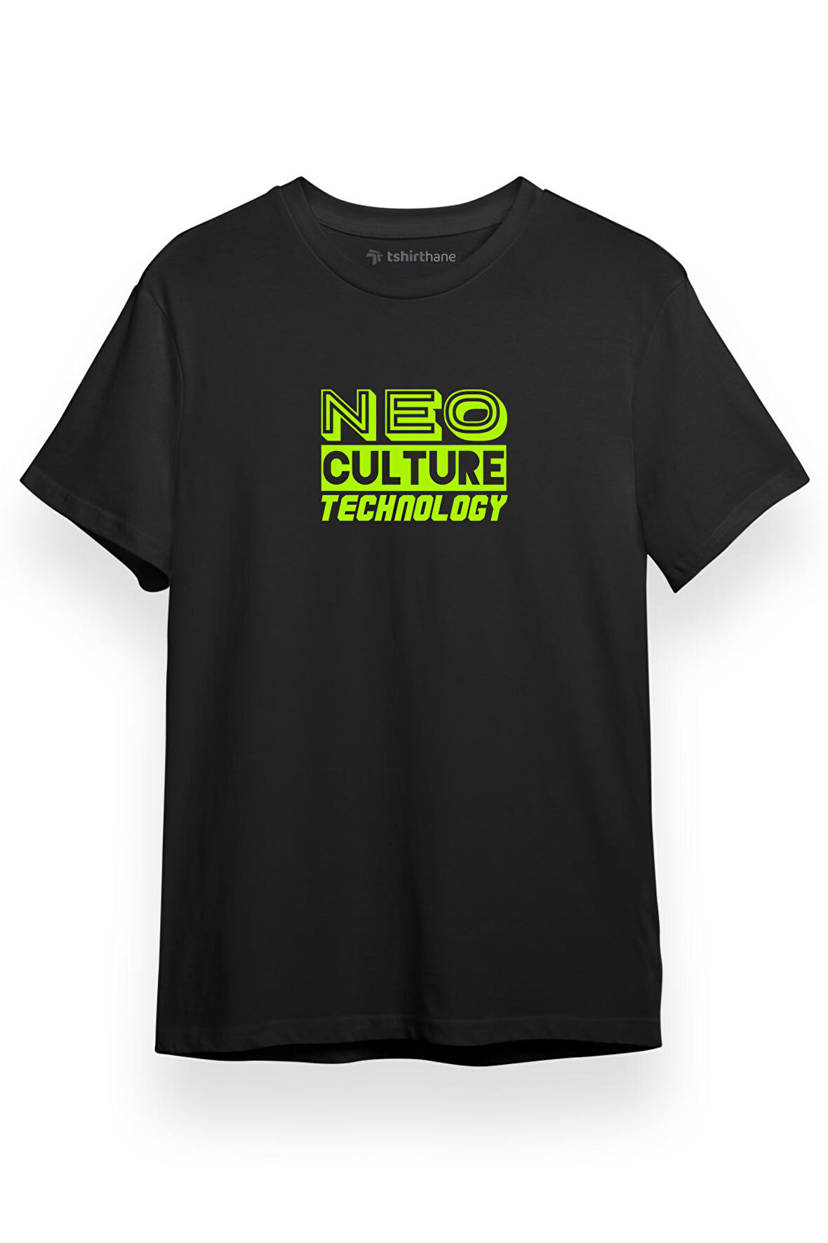NCT Neo Culture Technology Letter Logo Siyah Kısa kol Erkek Tshirt