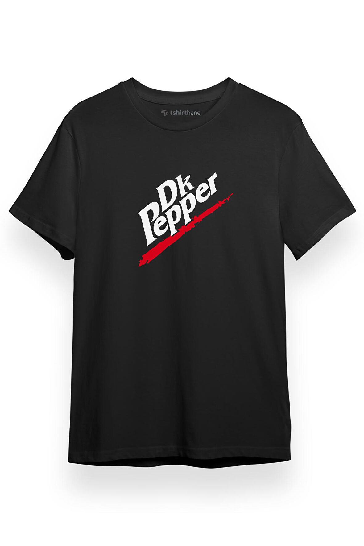 Steins Gate DK Pepper Siyah Kısa kol Erkek Tshirt