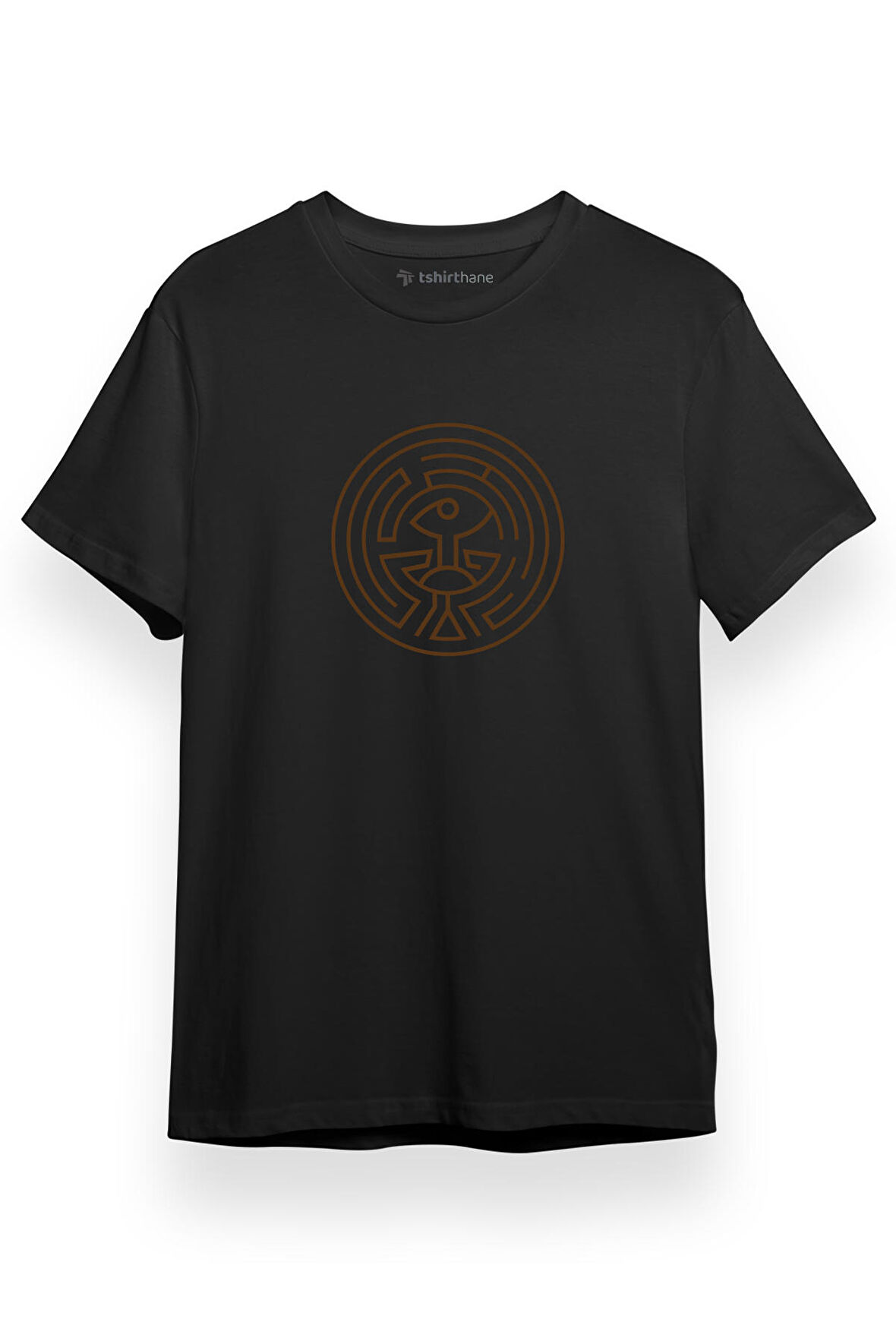 Westworld The Maze Logo Siyah Kısa kol Erkek Tshirt