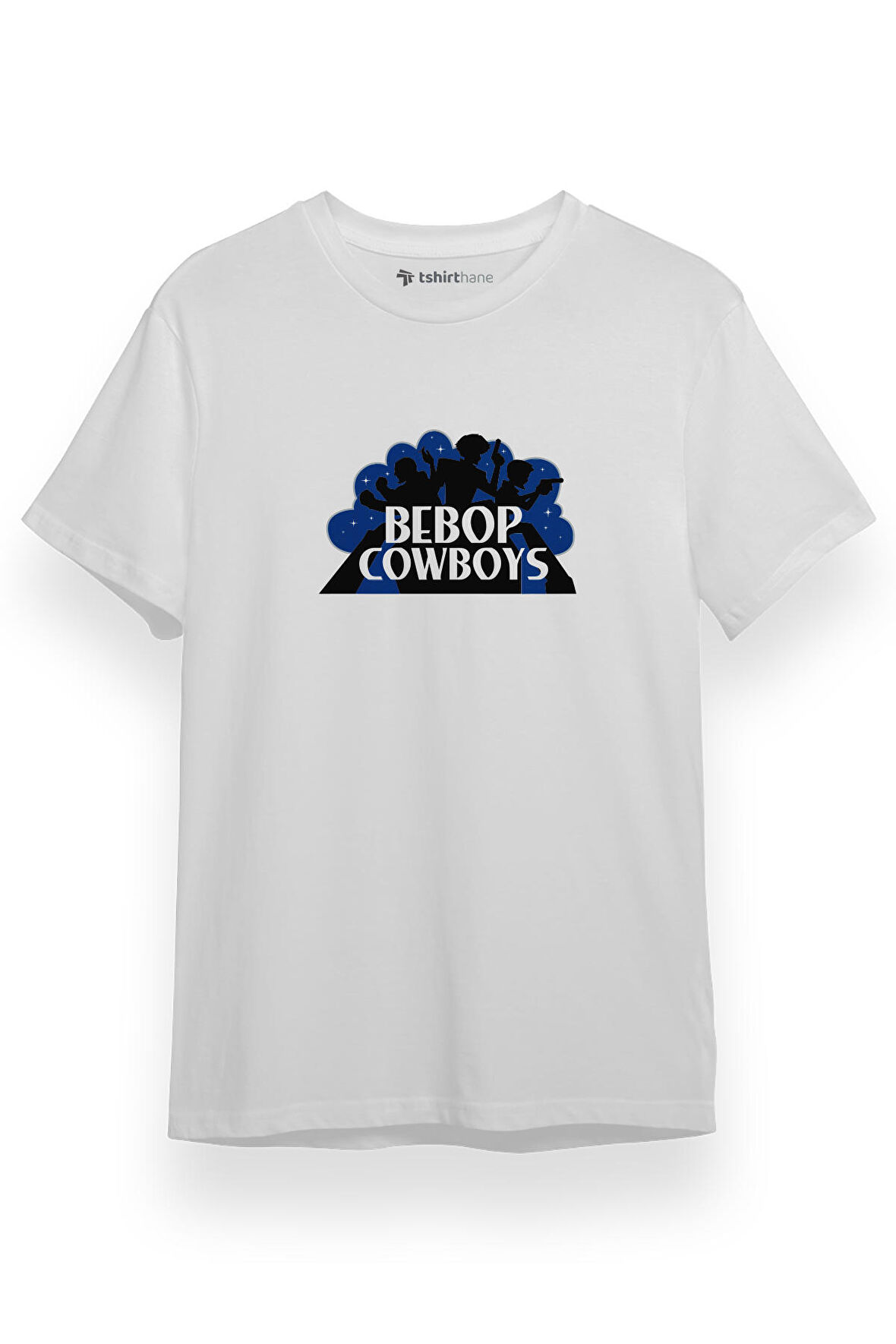 Cowboy Bebop Version 2 Beyaz Kısa kol Erkek Tshirt