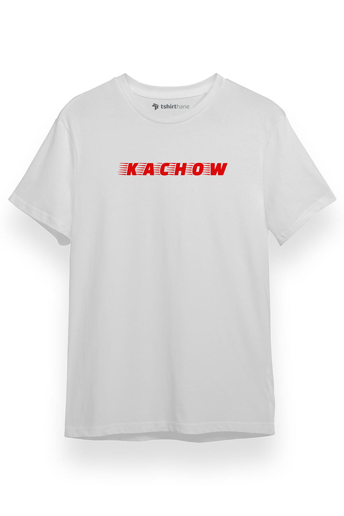 Cars Kachow Letter Logo Beyaz Kısa kol Erkek Tshirt