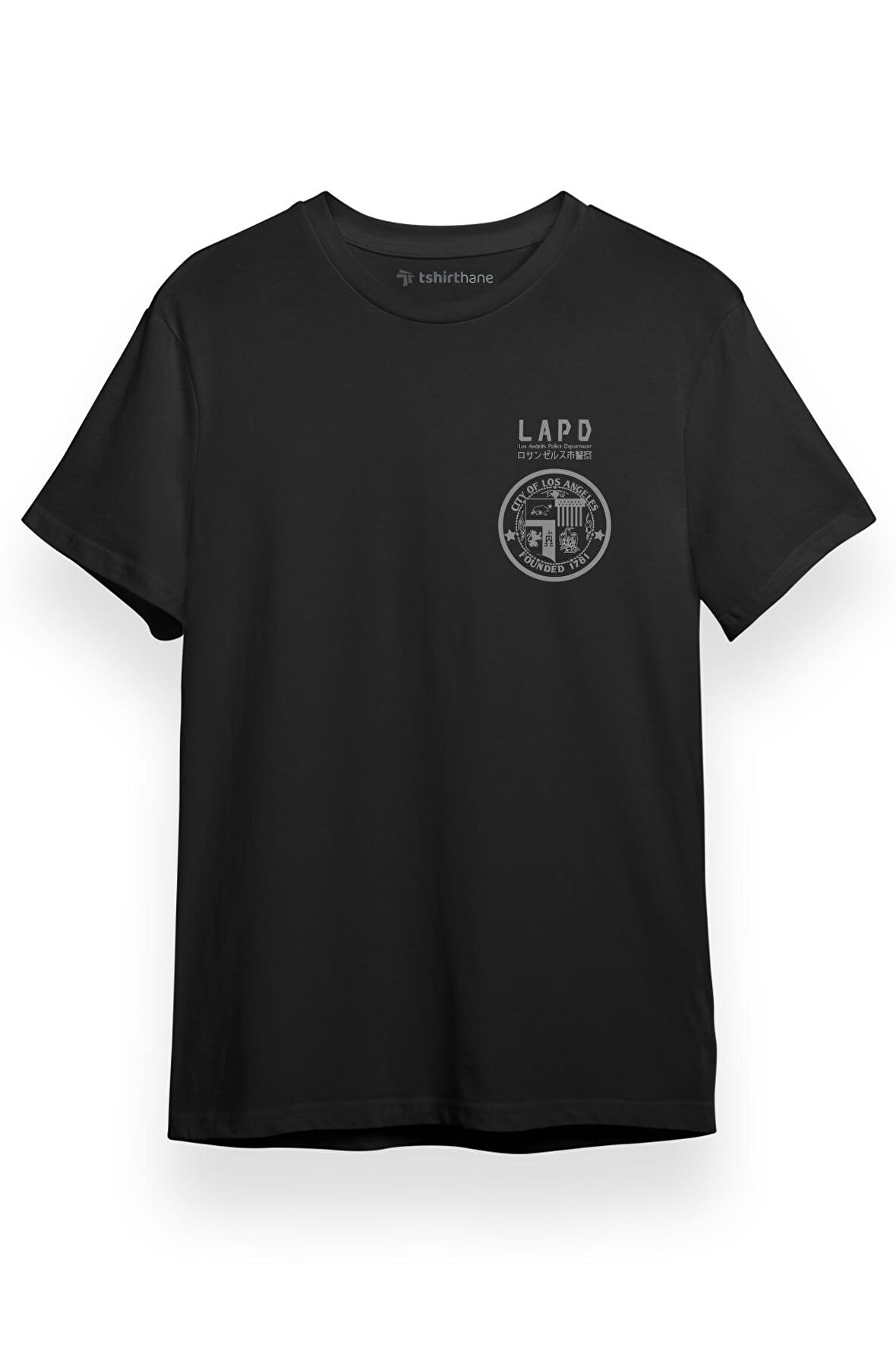 Blade Runner LAPD 2049 Logo Siyah Kısa kol Erkek Tshirt