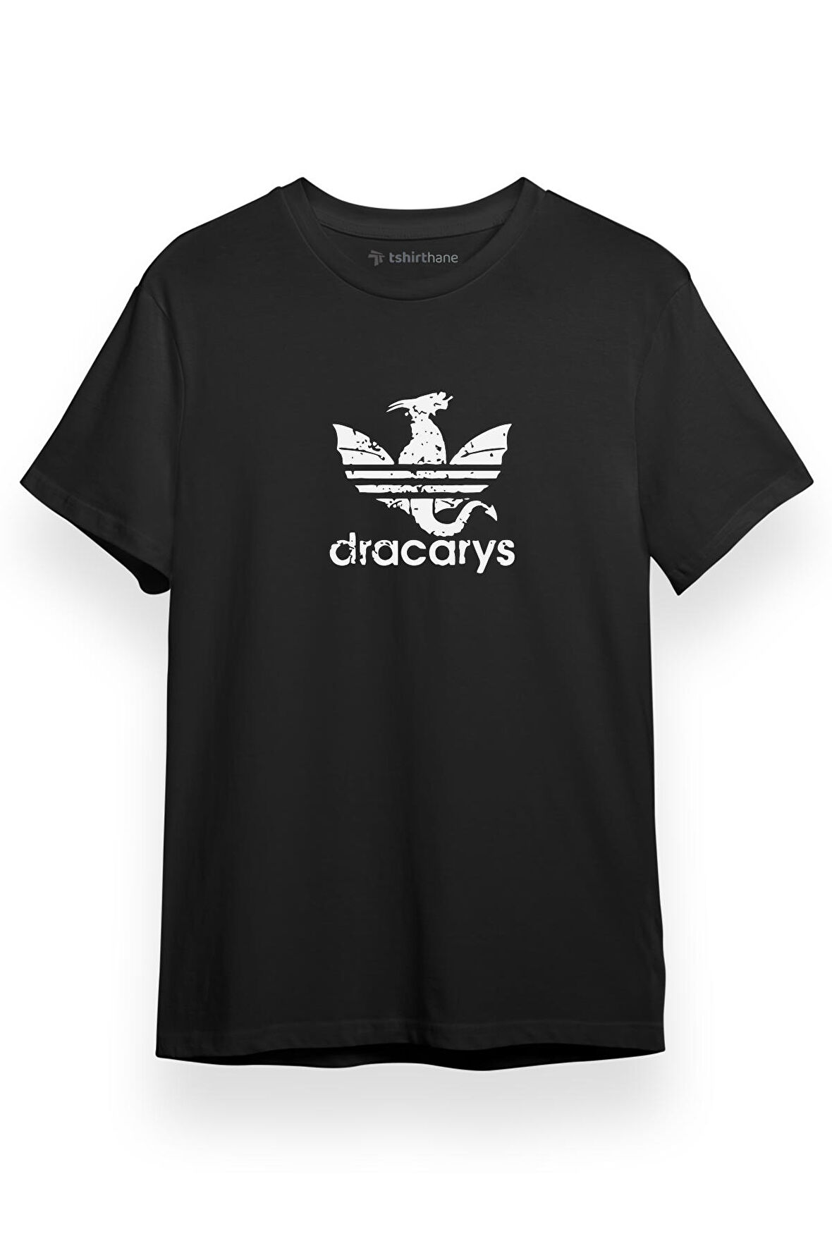 House Of The Dragon Dracarys Logo Siyah Kısa kol Erkek Tshirt