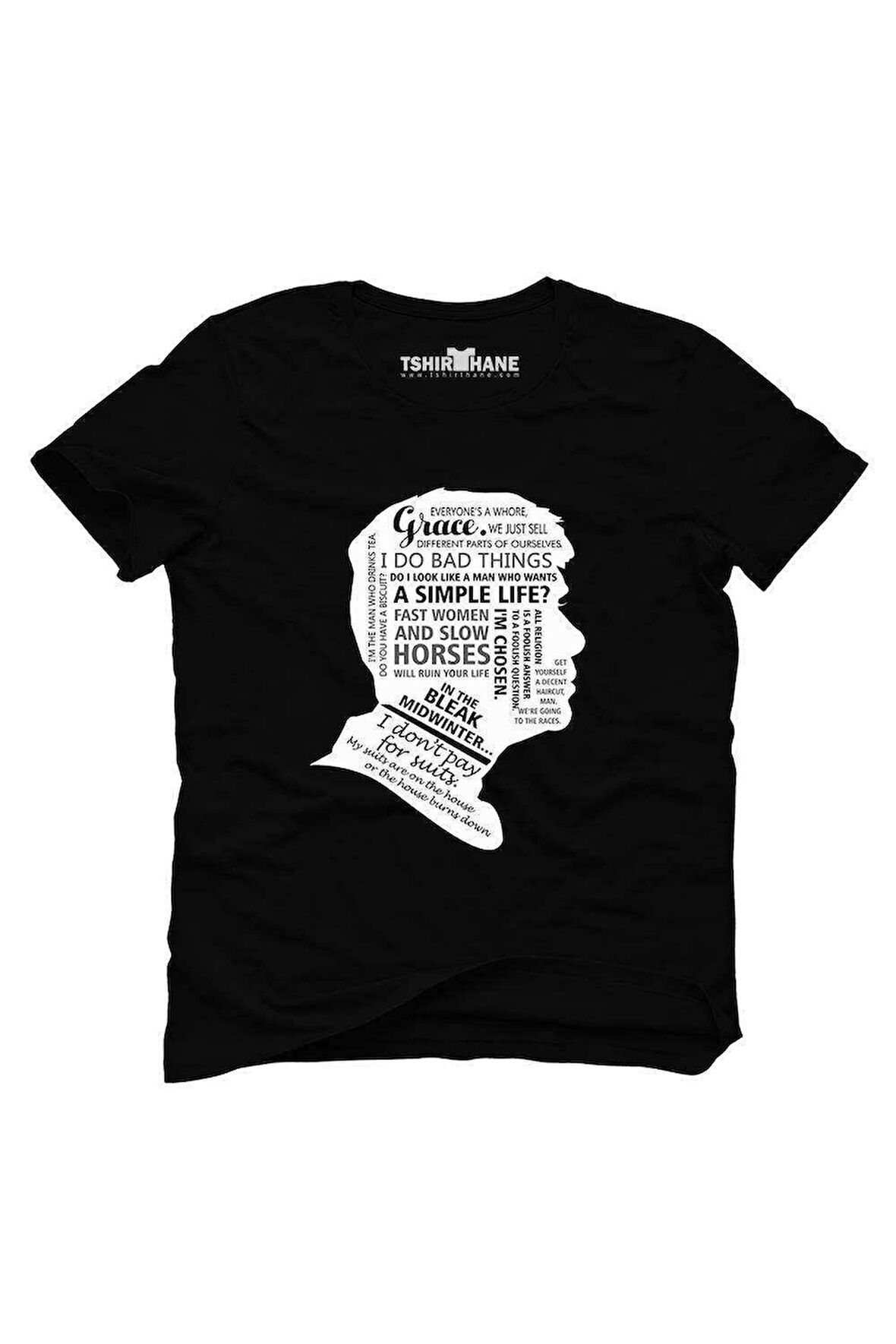 Tshirthane Peaky Blinders Tommy Shelby Quotes Tişört Erkek Tshirt