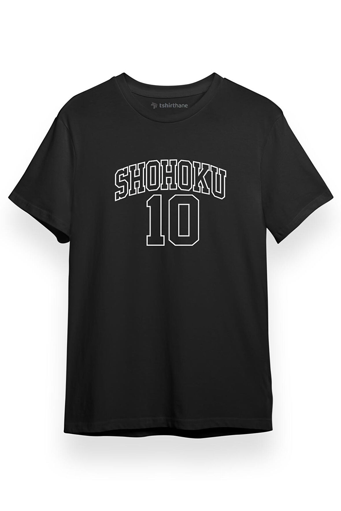 Slam Dunk Shohoku Shirt Siyah Kısa kol Erkek Tshirt