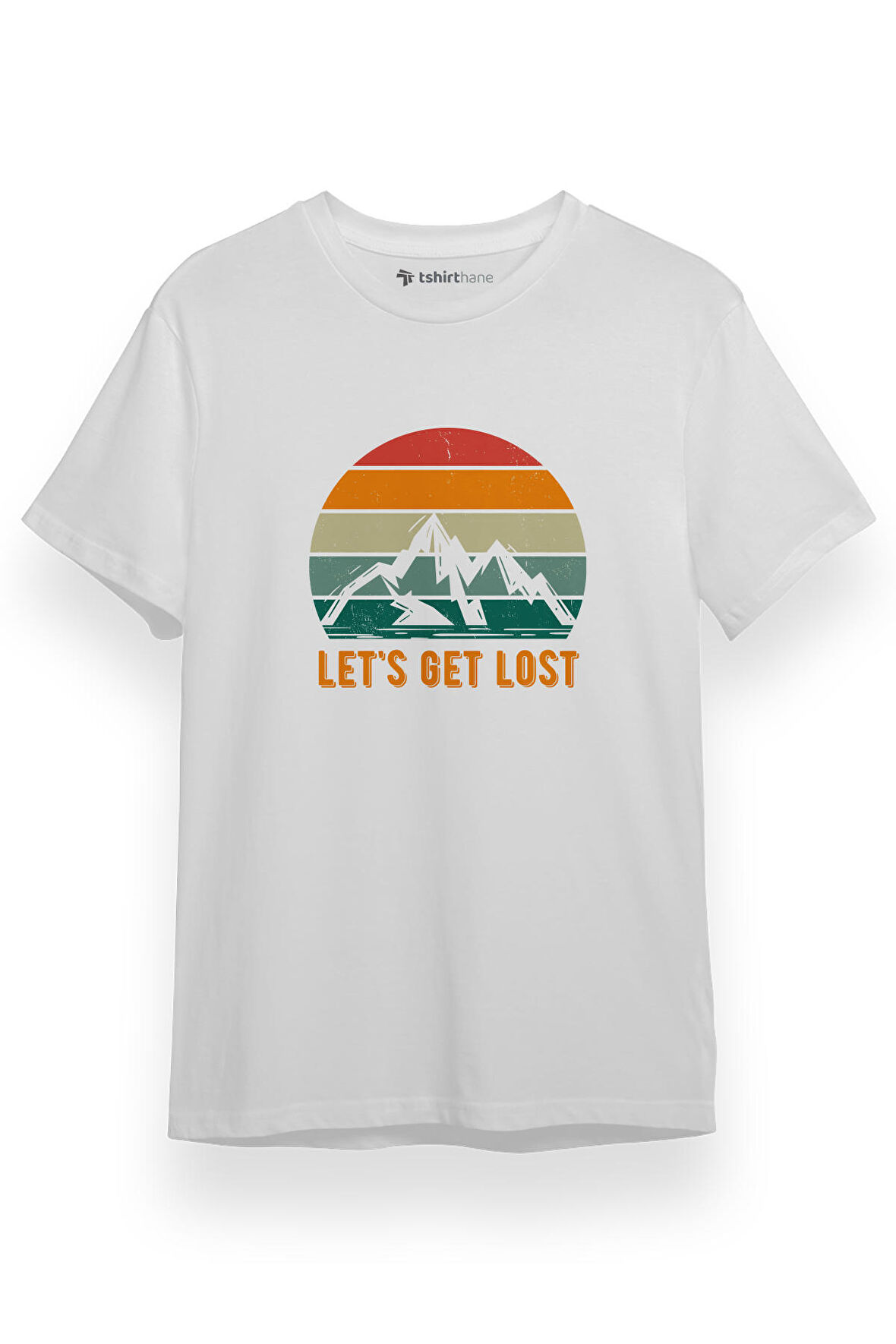 Lets Get Lost Beyaz Kısa kol Erkek Tshirt