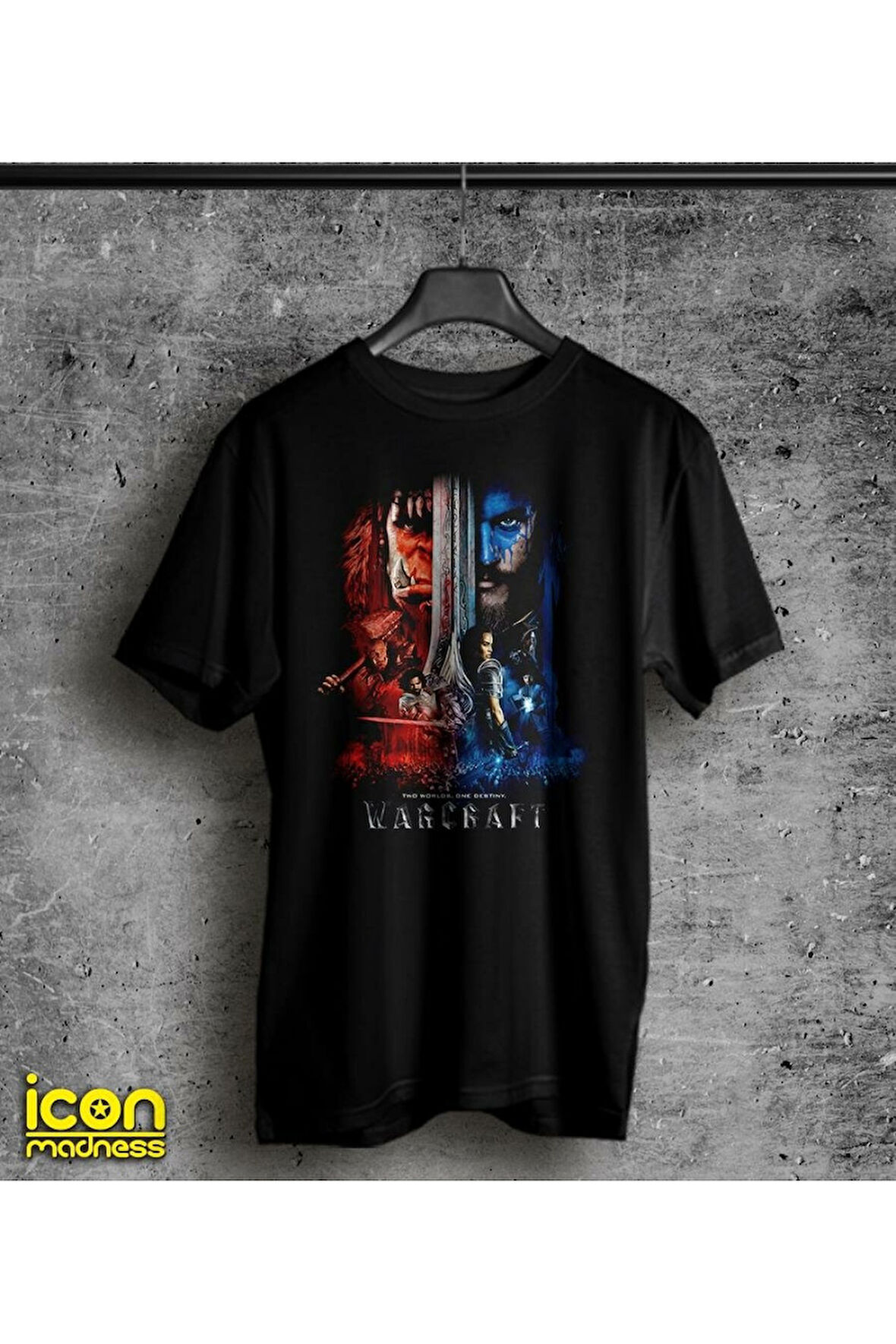 IconMadness World Of Warcraft Baskılı Oyun Tişört Kısakollu Tshir