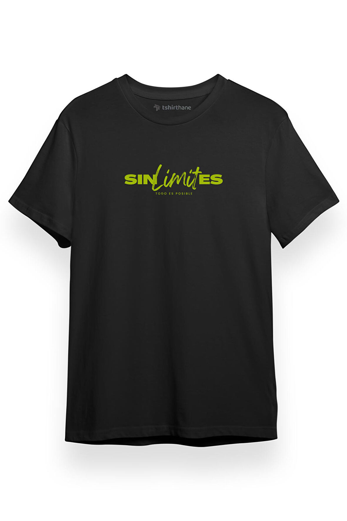 Sin Limites Logo Siyah Kısa kol Erkek Tshirt