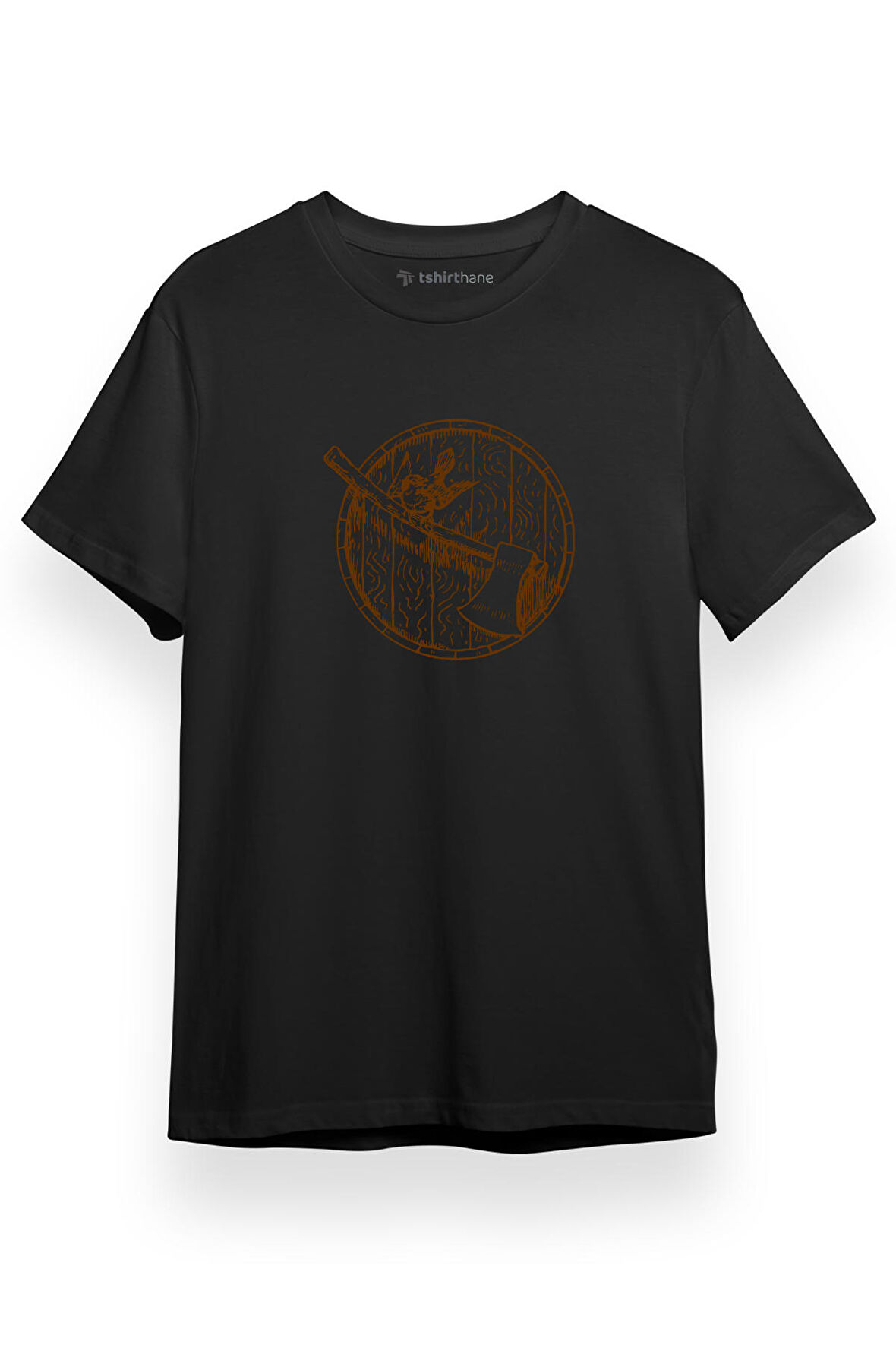 Ax Bird Icon Siyah Kısa kol Erkek Tshirt