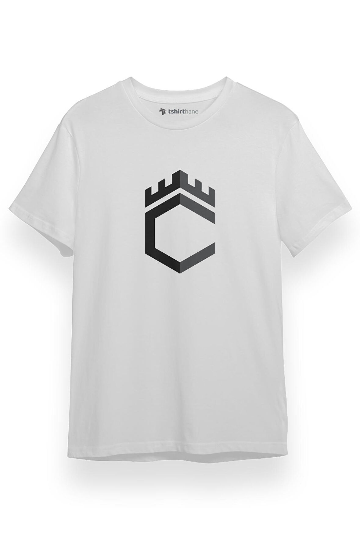 Citadel Logo Beyaz Kısa kol Erkek Tshirt