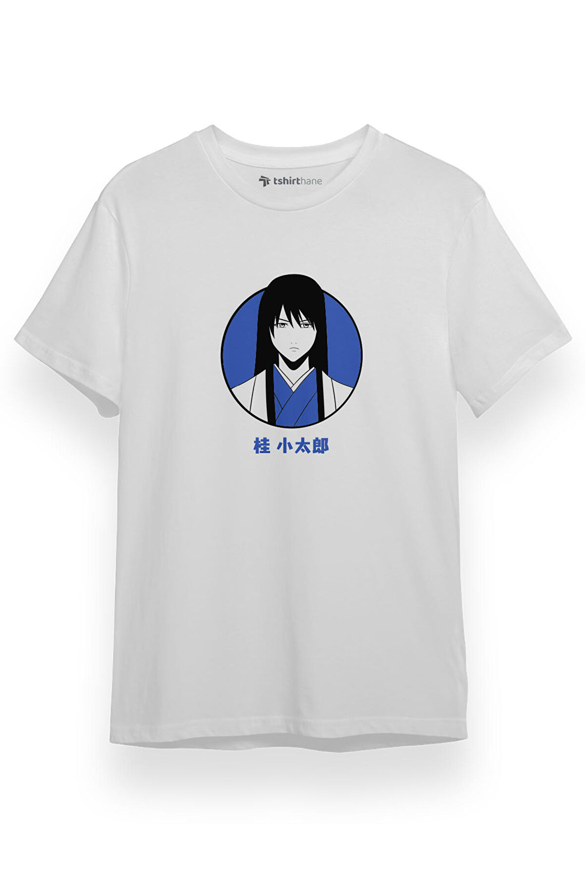 Gintama Anime Kotaro Minimal Beyaz Kısa kol Erkek Tshirt