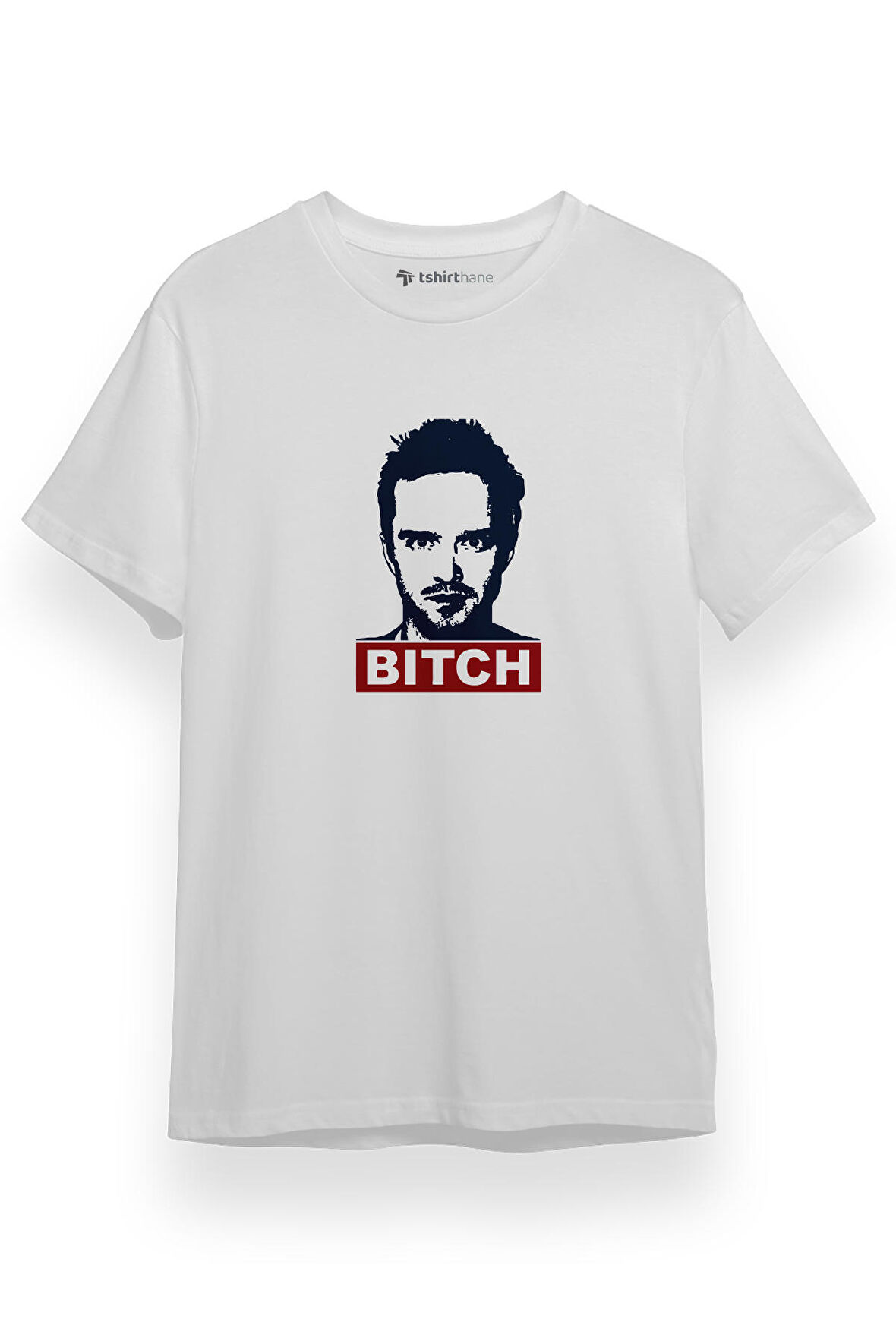 Breaking Bad Jesse Pinkman Bitch Beyaz Kısa kol Erkek Tshirt