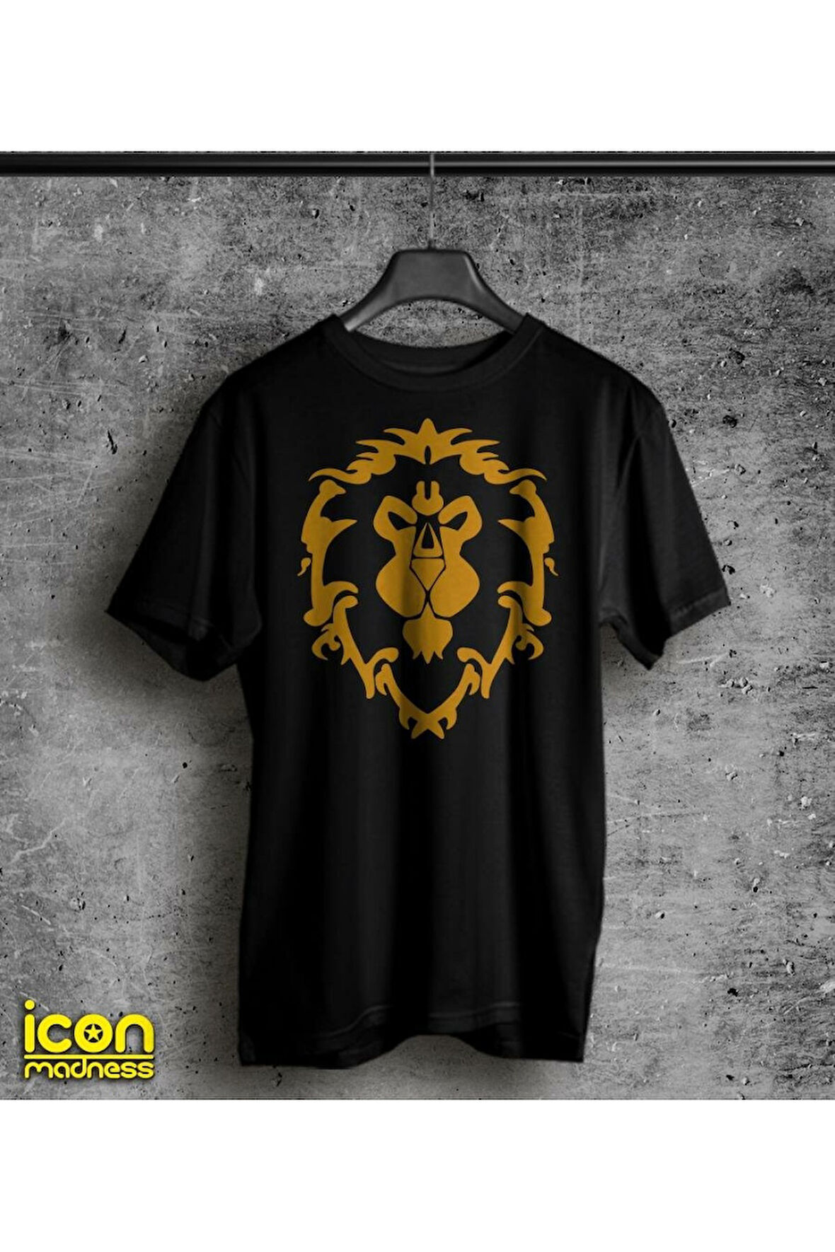 IconMadness World of Warcraft Alliance Logolu Oyun Tişört Kısakol