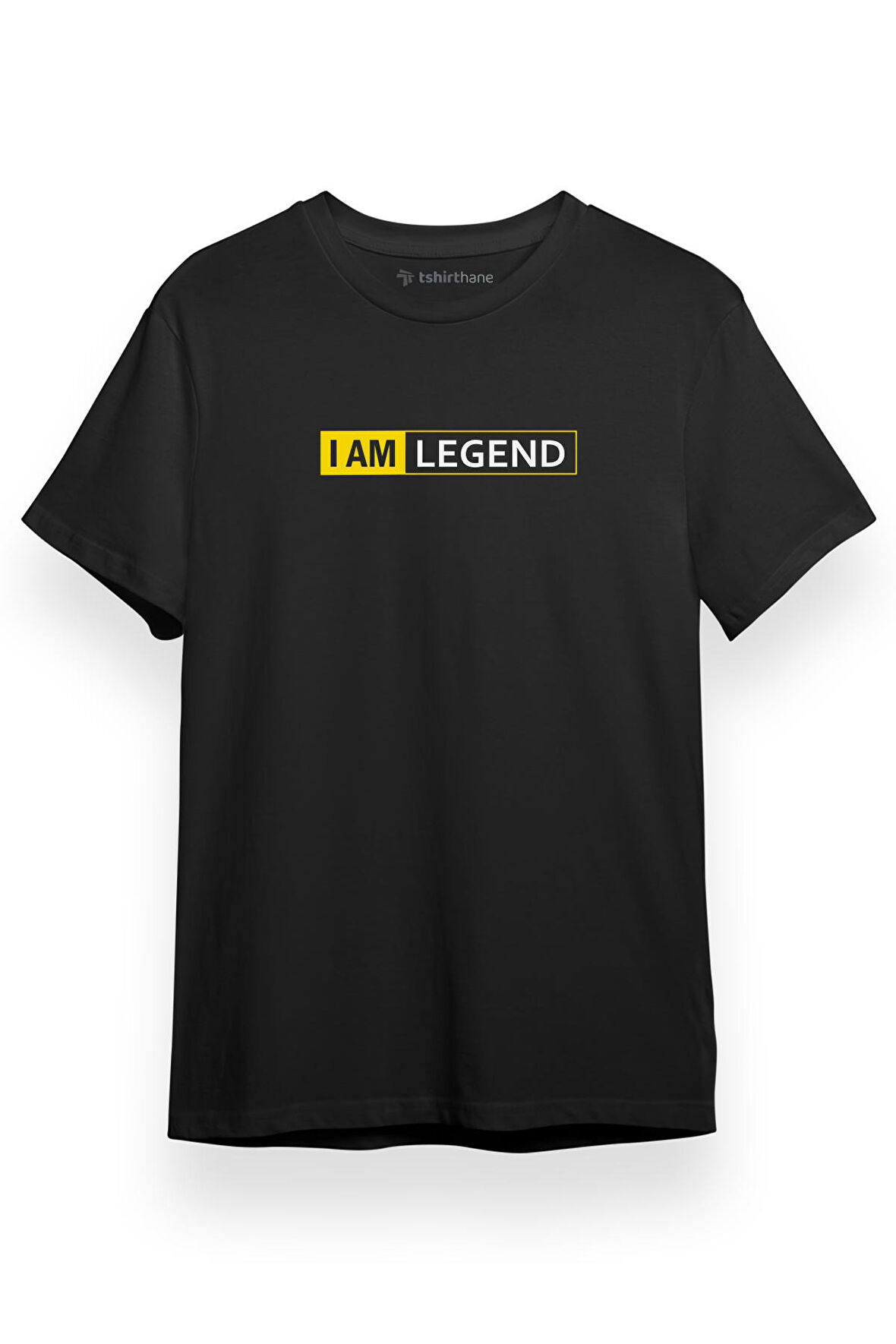 I Am Legend Logo Siyah Kısa kol Erkek Tshirt