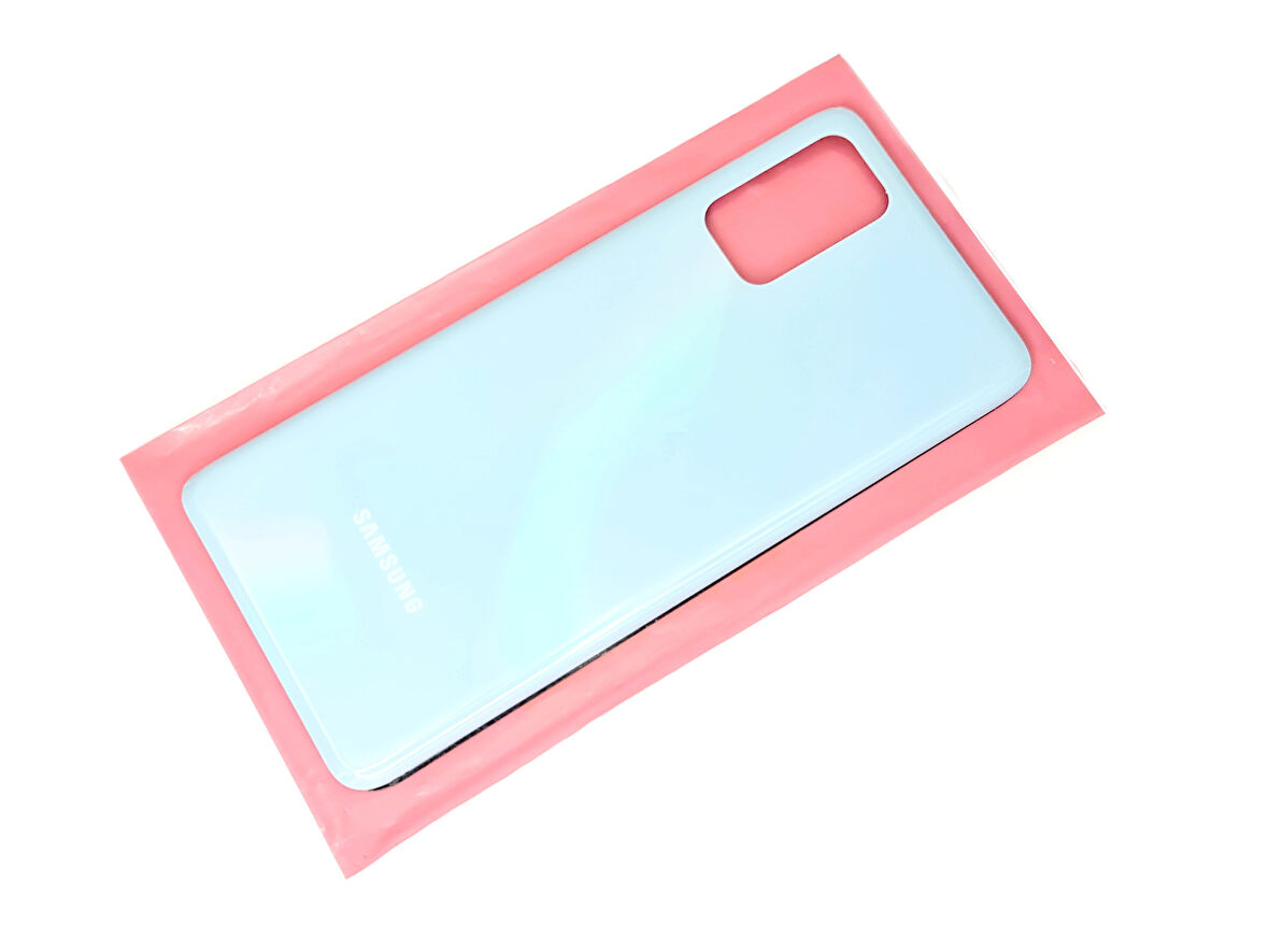 Tkgz Samsung Galaxy S20 PLUS Arka Pil Batarya Kapağı (CAM) MAVİ