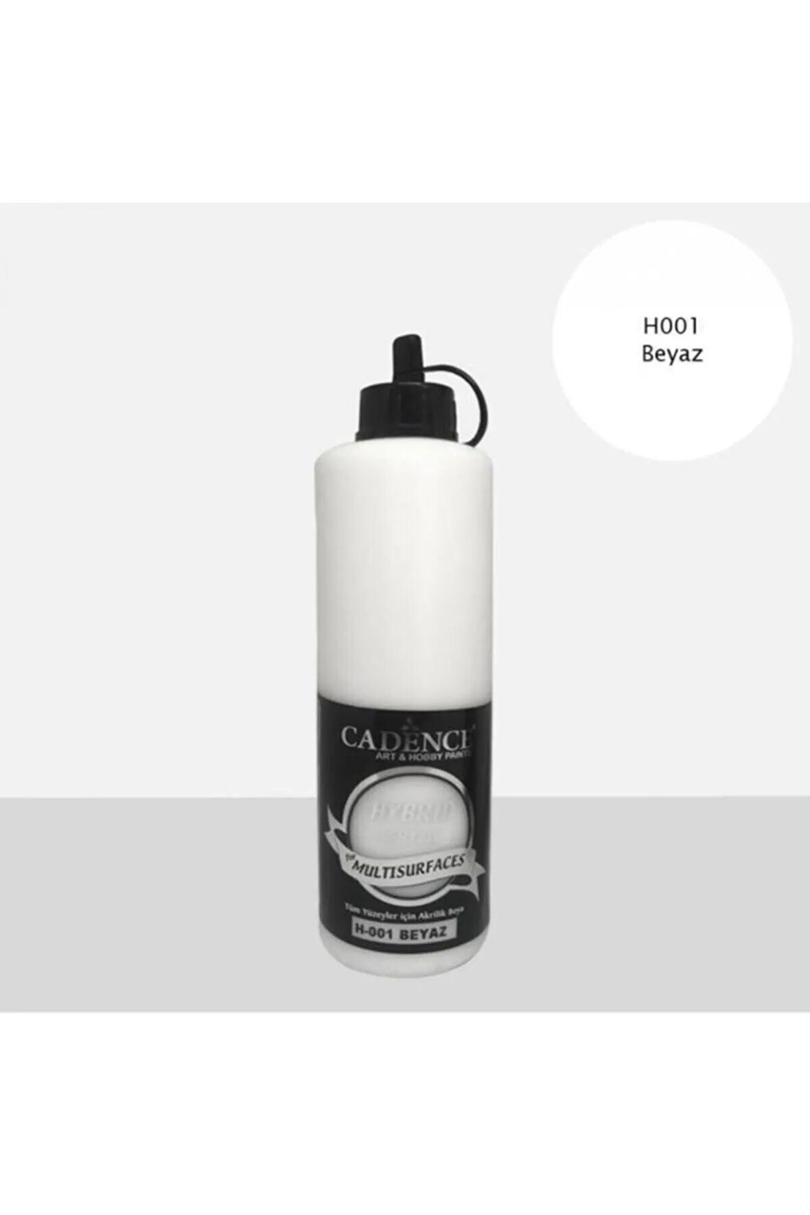 Hybrid Multisurface Akrilik Boya 500 Ml. H-001 Beyaz Başkent Hobi