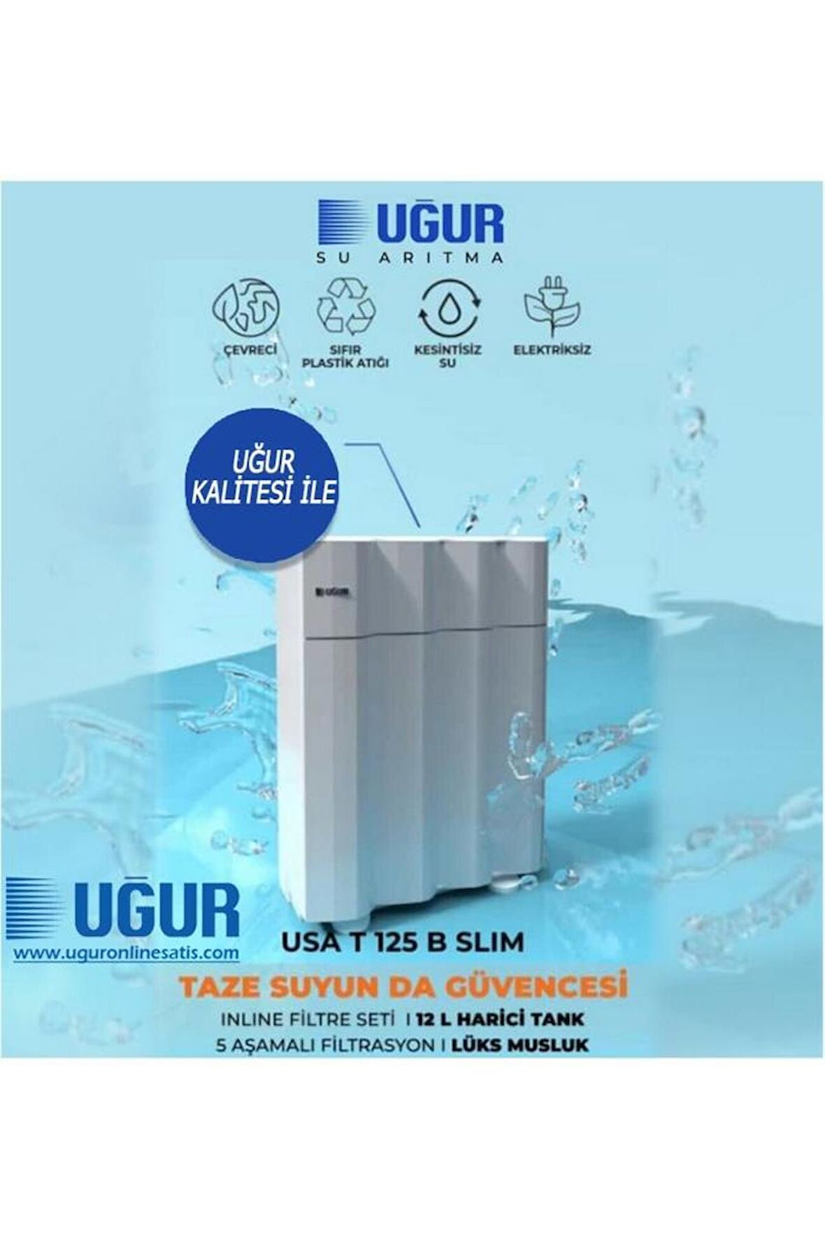 Uğur Usa T125b Slım Su arıtma Cihazı