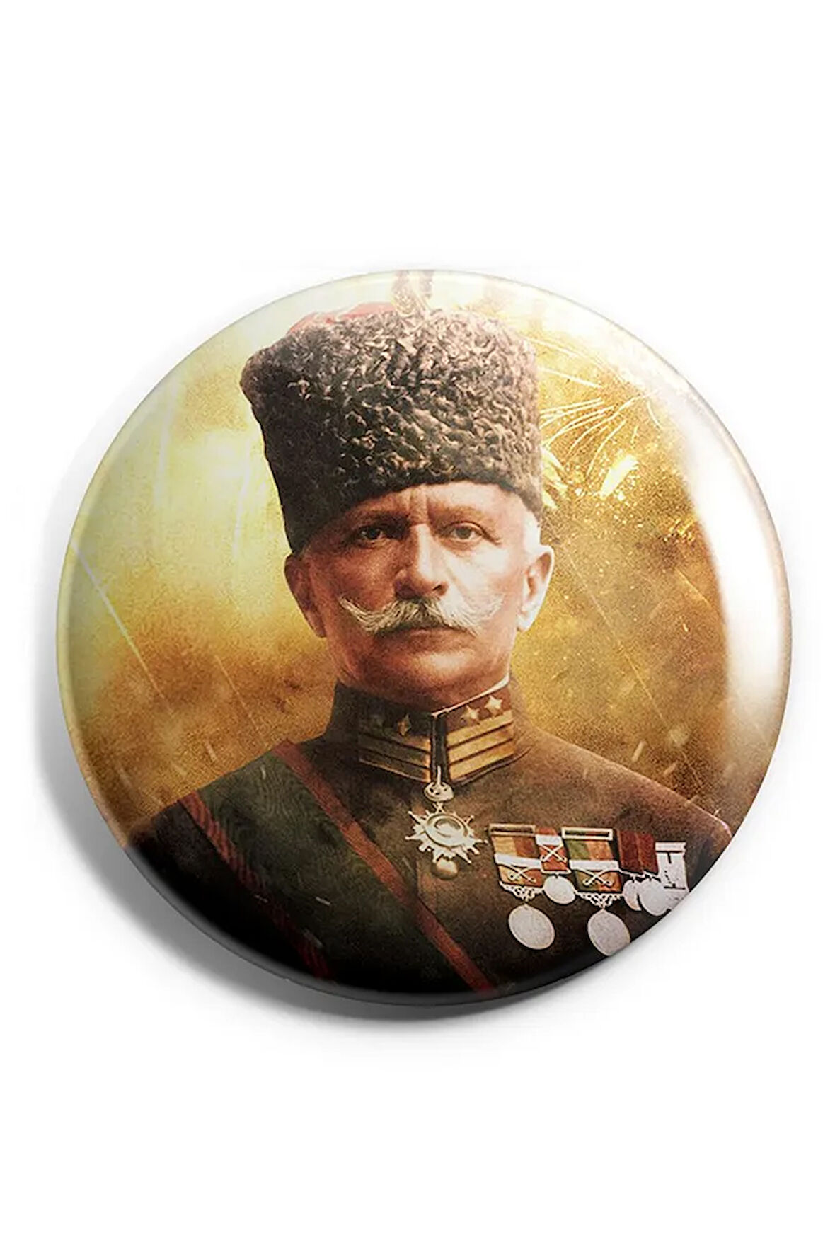 Çöl Kaplanı Fahrettin Paşa Iğneli Çanta Rozeti