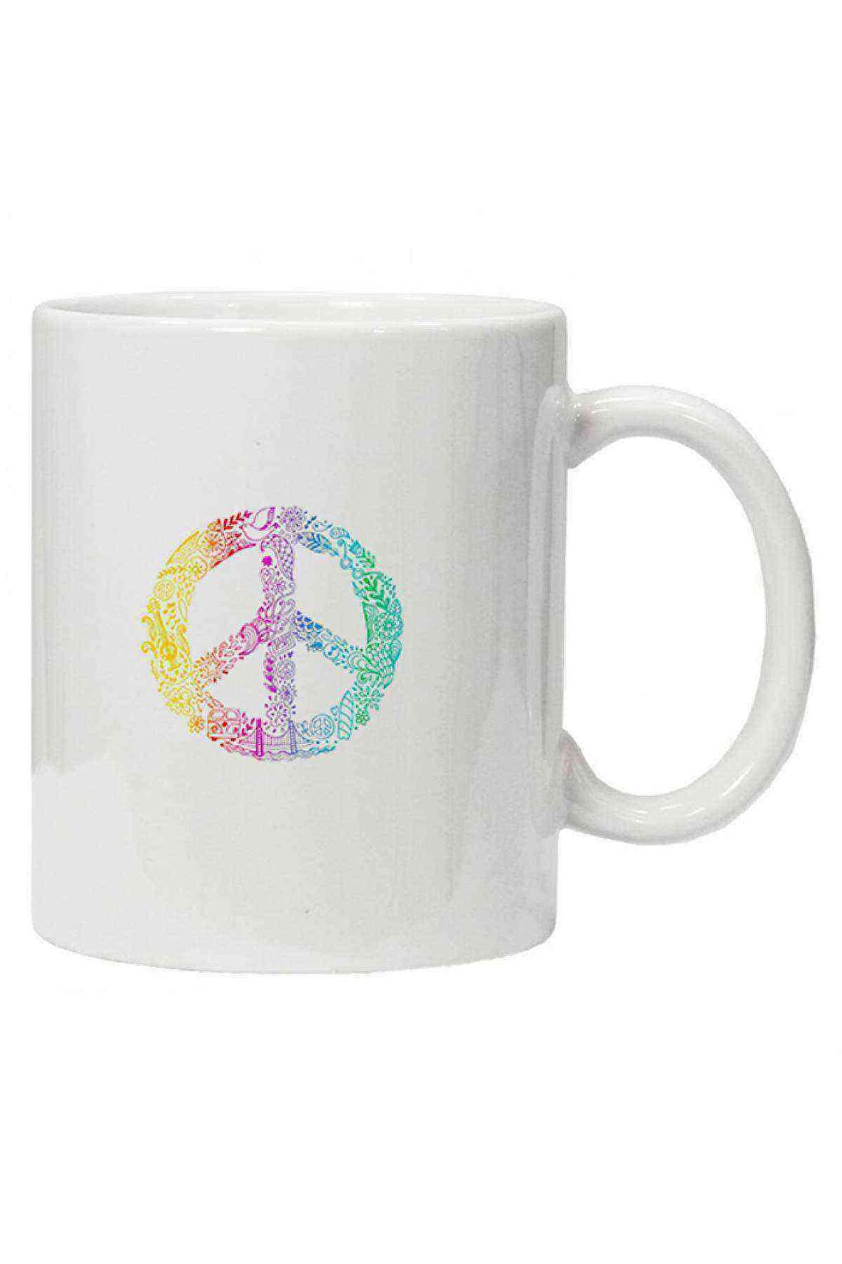 Kupa Bardak Peace Hippie Peace Symbols