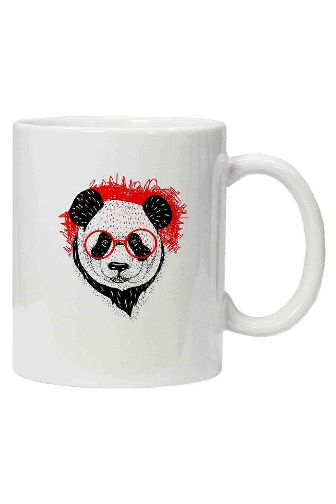Kupa Bardak Gözlüklü Panda