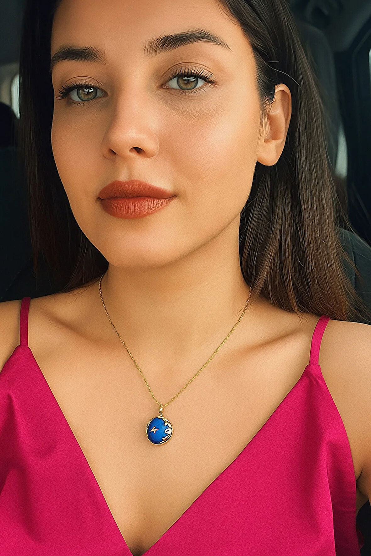 Çelik Kararma Yapmaz Gökyüzü Şekilli Açılabilir Kolye