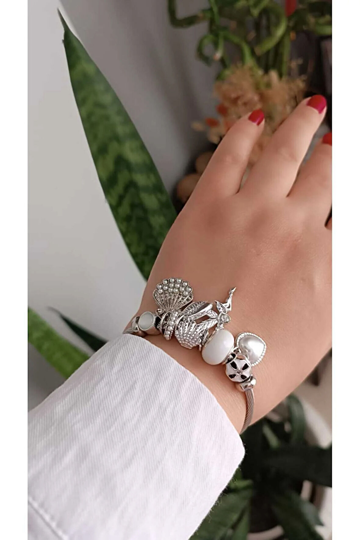 1.Sınıf Çelik  Kararma Yapmaz Charm Bileklik