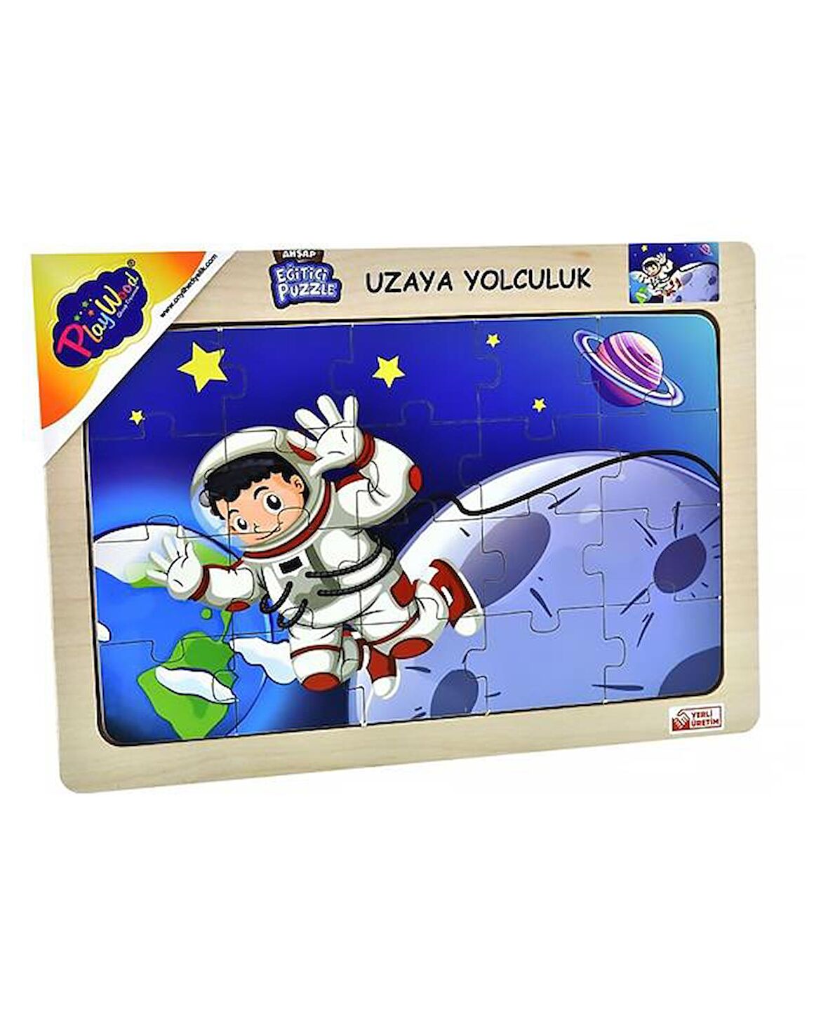 Play Wood ONY80 3+ Yaş Büyük Boy Puzzle 20 Parça