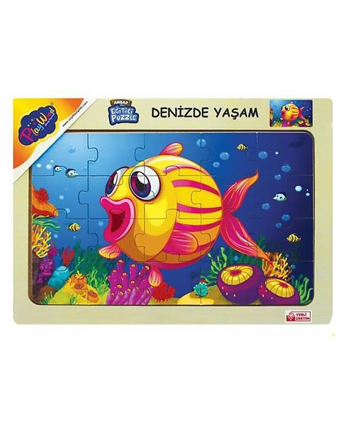 Play Wood ONY187 3+ Yaş Büyük Boy Puzzle 20 Parça