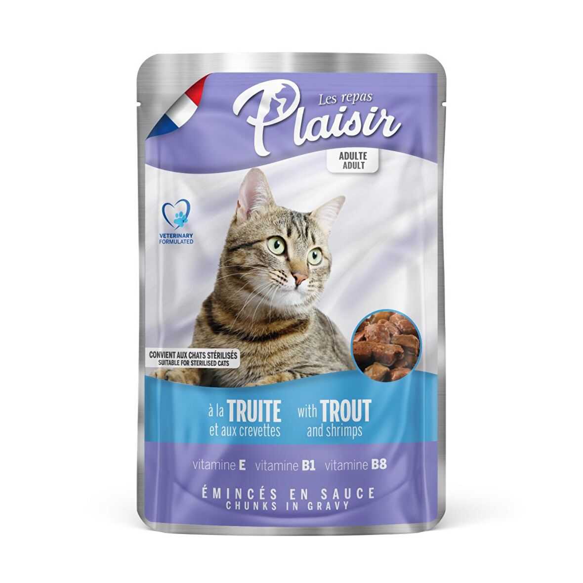 Plaisir Alabalıklı Karidesli Kedi Konservesi 100 gr