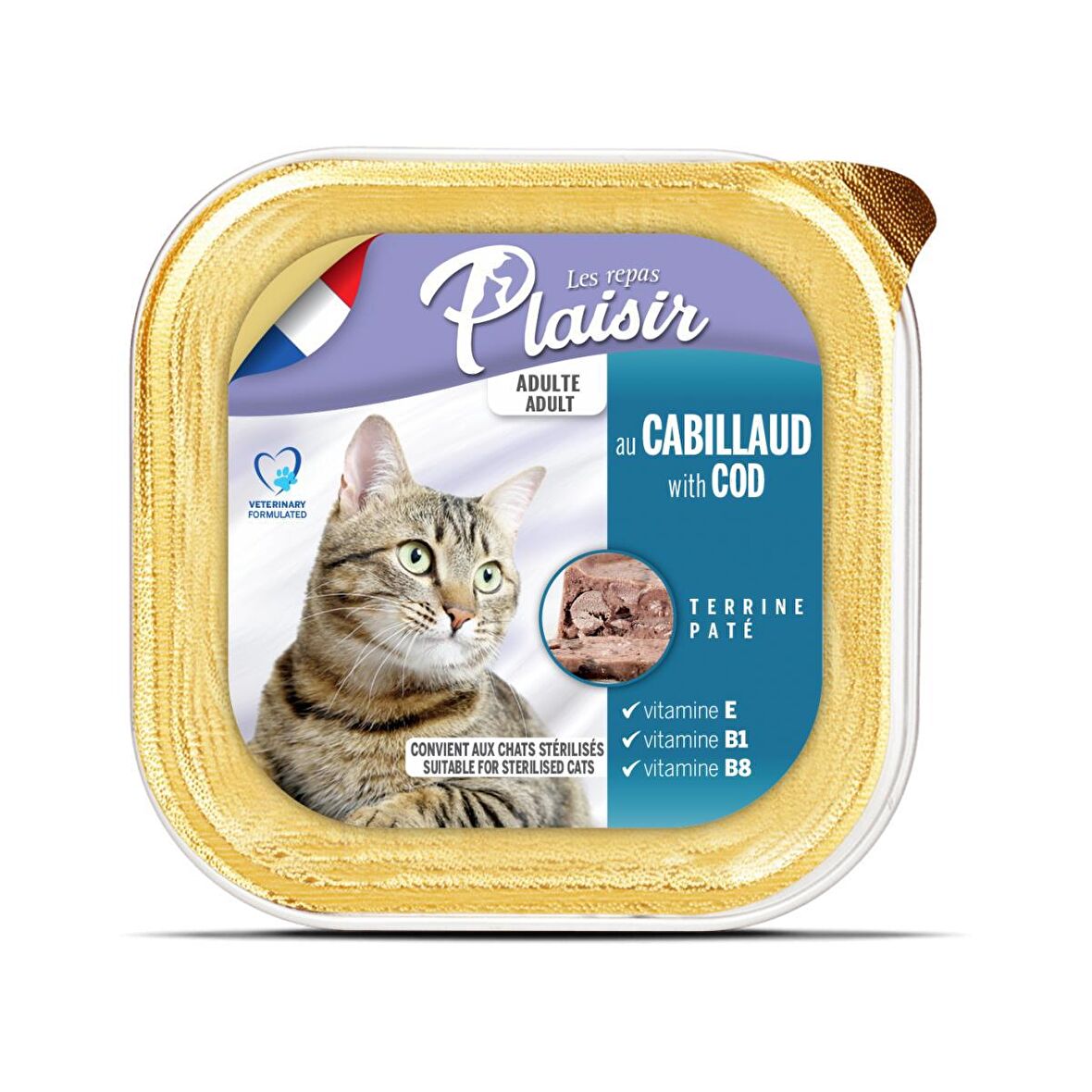 Plaısır Ezme Balıklı Kısırlaştırılmış Konserve Kedi Maması 100 Gr*/