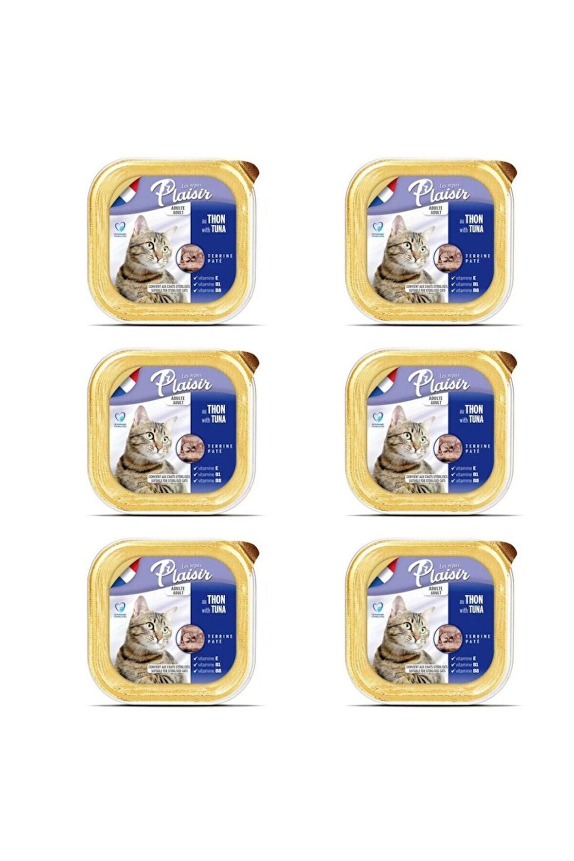 Ton Balıklı Pate Kısırlaştırılmış ve Yetişkin Kedi Yaş Maması 100 Gr x 6 Adet