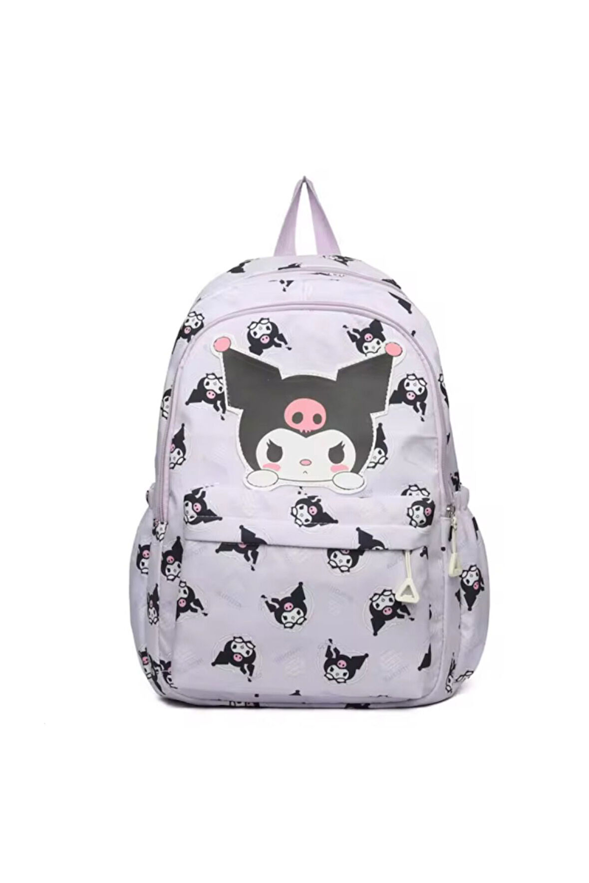 Sevimli İlkokul Ortaokul Büyük Sırt Çantası Kawaii Sırt Çantası Mor Sevimli Sırt Çantası