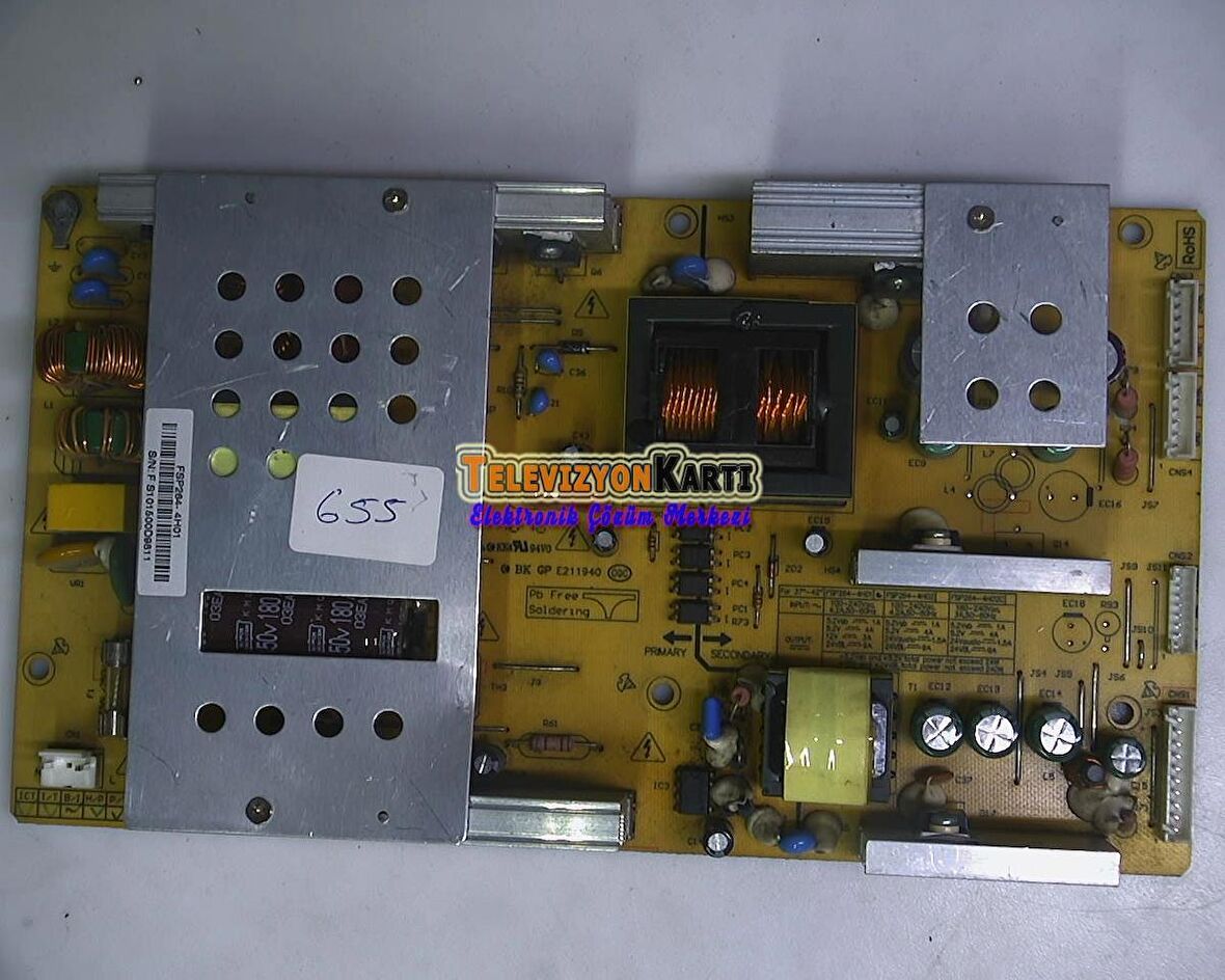 FSP264-4H01, 3BS0214116GP, Sunny SN040LM8-T1, Power Board, Besleme, LTA400HA07