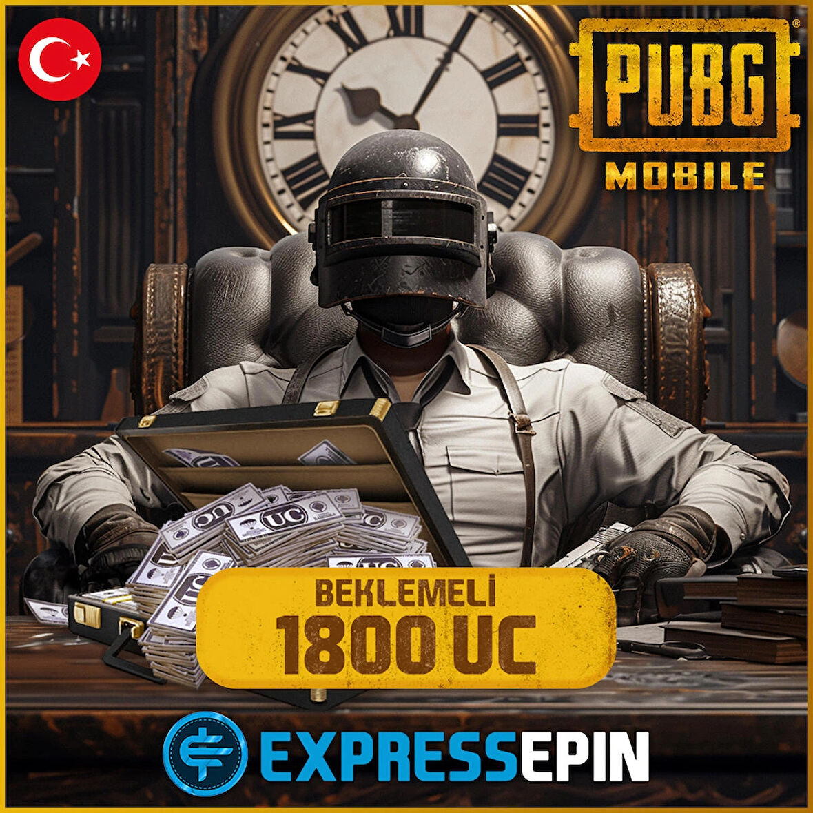 PUBG Mobile 1500 300 Uc ( Sadece Türkiye Bölge 'sinde Geçerlidir )